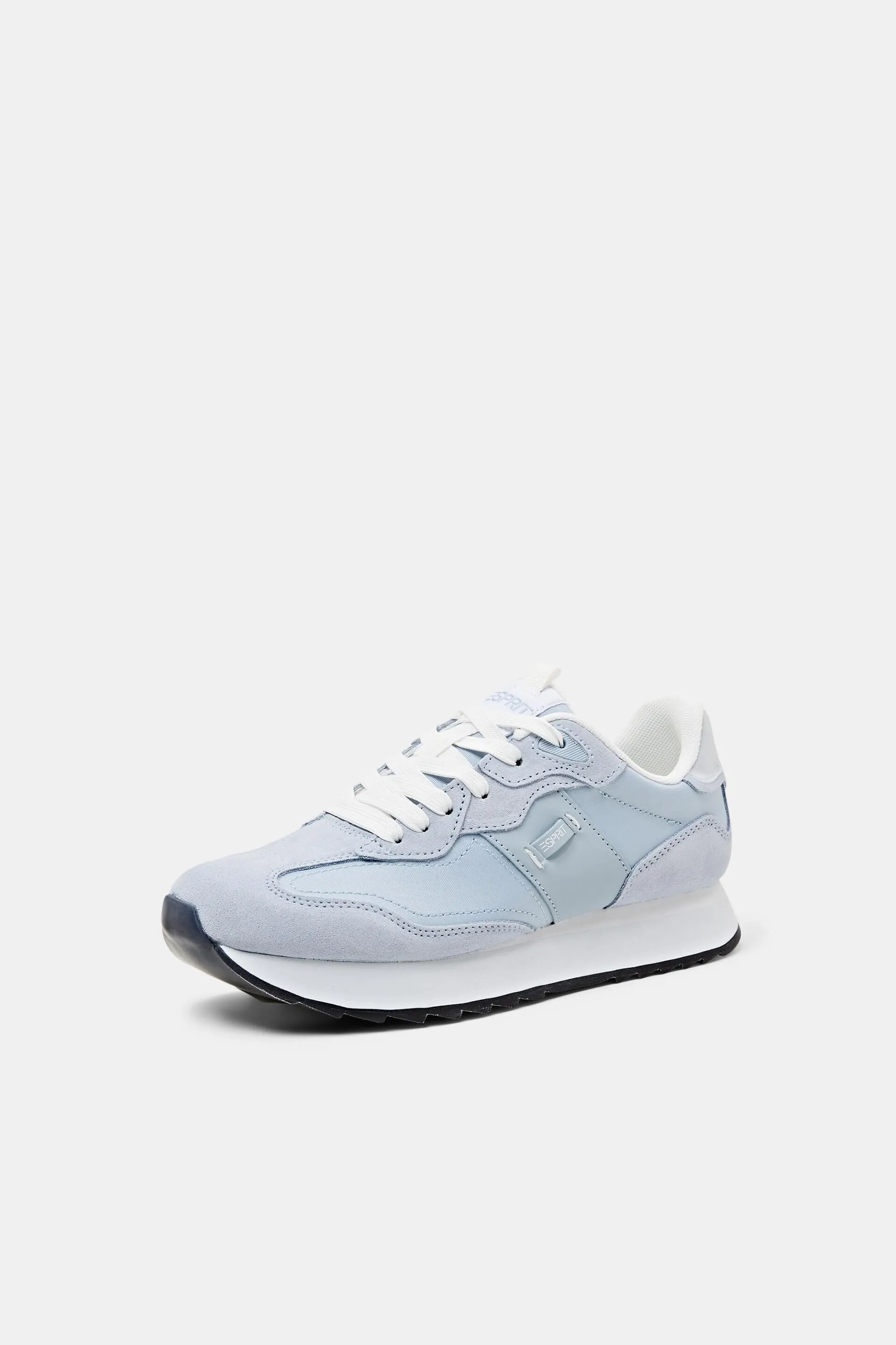 Sneakers in pelle con plateau