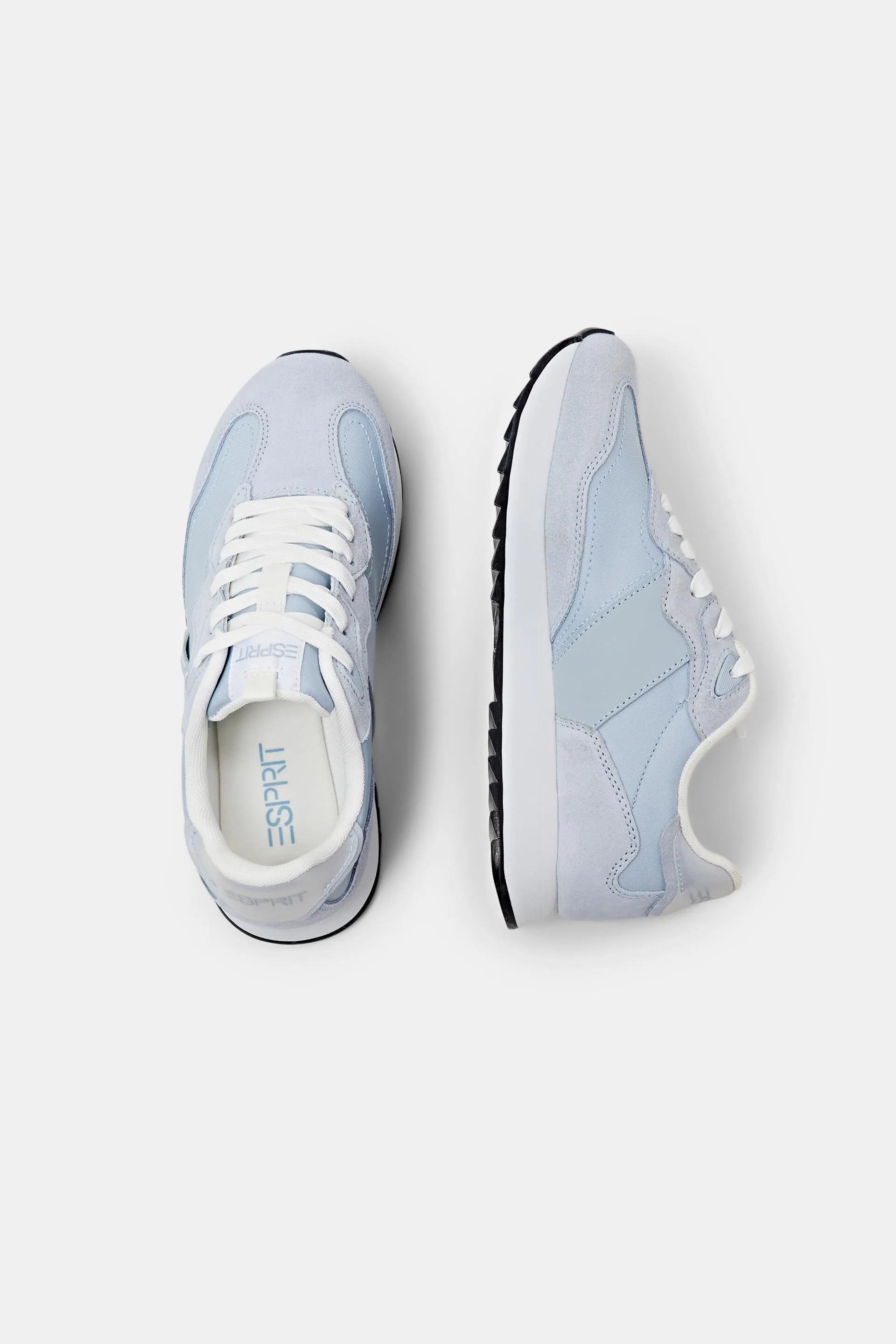 Sneakers in pelle con plateau