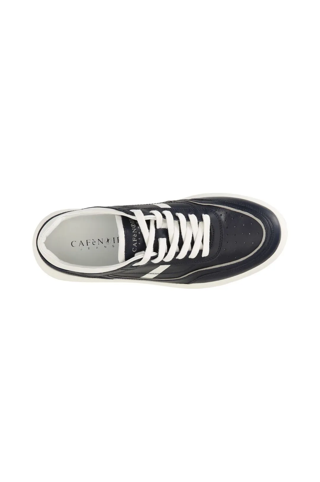 sneakers uomo in pelle blu