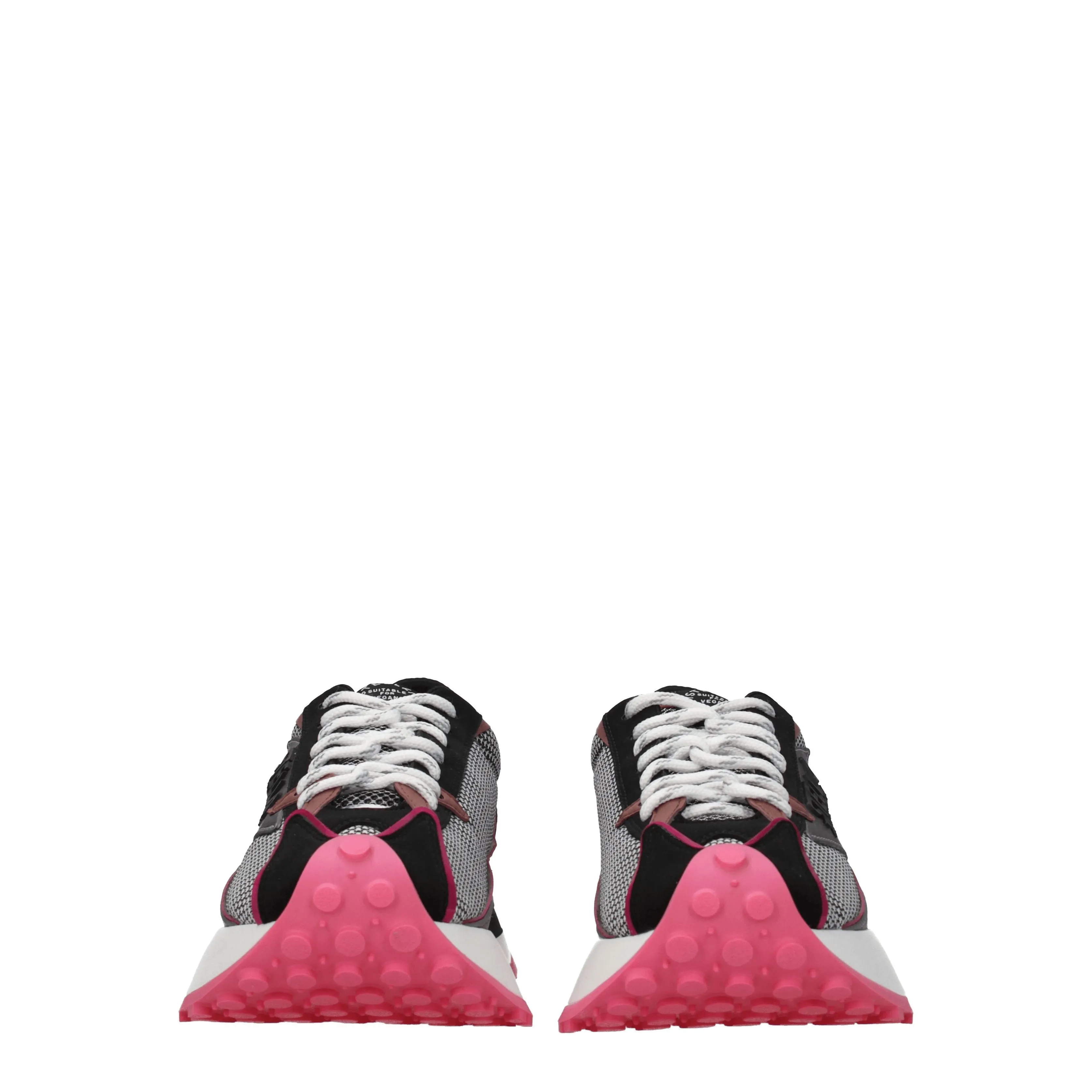 Stella McCartney Sneakers Reclypse Donna Eco Pelle Nero/Rosa Fluo