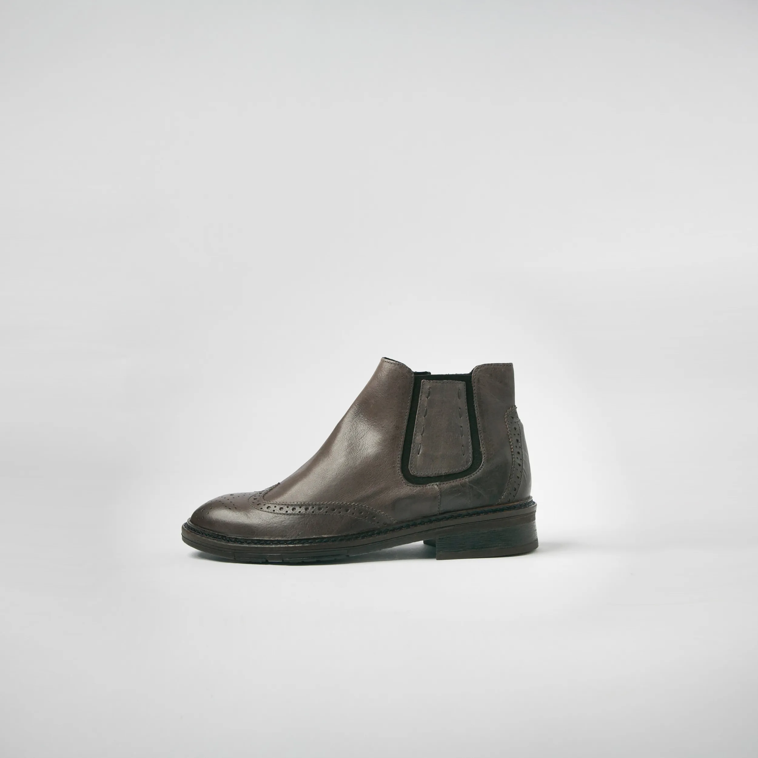 Stivaletti Beatles in Pelle Ardesia