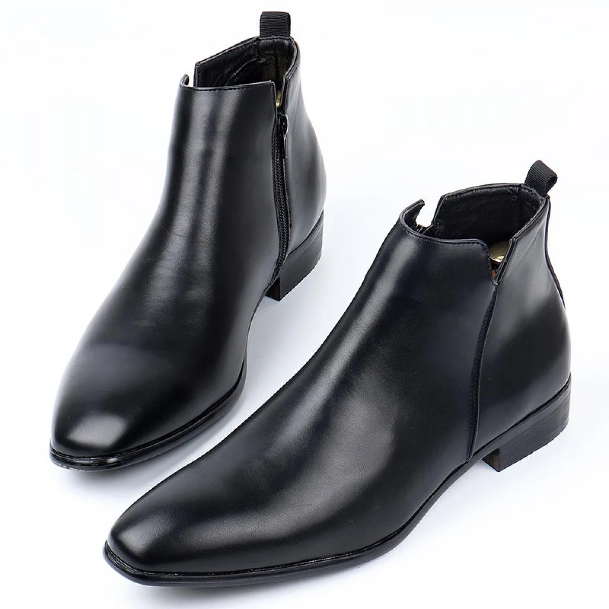 Stivaletti Chelsea retrò classici da uomo Stivaletti in pelle moda britannica Stivaletti casual da uomo Scarpe alte Taglie forti