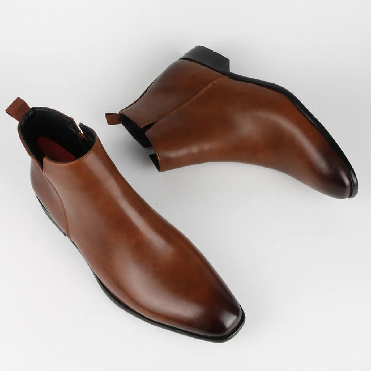 Stivaletti Chelsea retrò classici da uomo Stivaletti in pelle moda britannica Stivaletti casual da uomo Scarpe alte Taglie forti