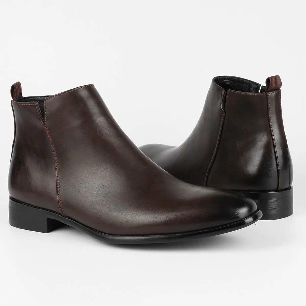 Stivaletti Chelsea retrò classici da uomo Stivaletti in pelle moda britannica Stivaletti casual da uomo Scarpe alte Taglie forti