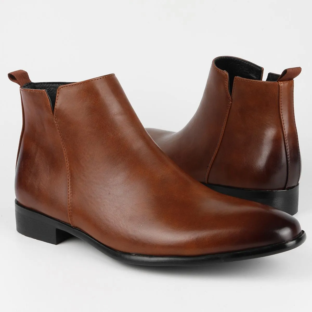Stivaletti Chelsea retrò classici da uomo Stivaletti in pelle moda britannica Stivaletti casual da uomo Scarpe alte Taglie forti
