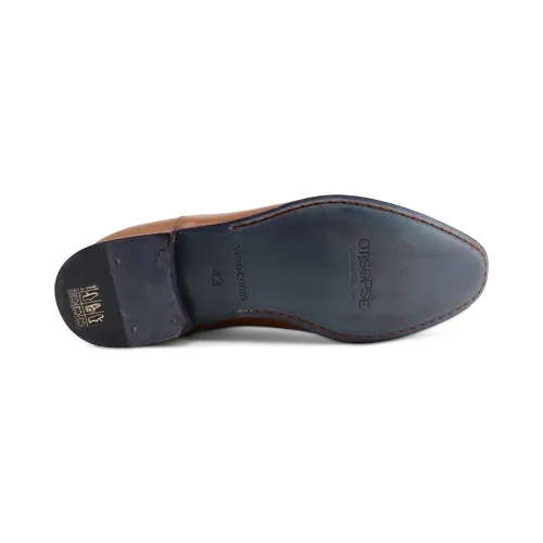 Stivaletti in pelle color cuoio