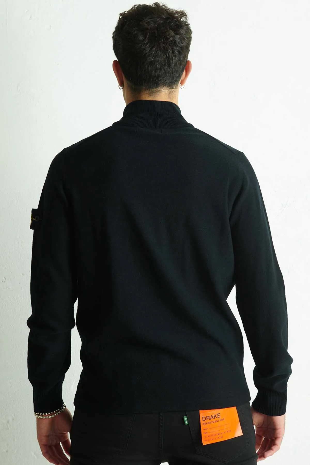STONE ISLAND Cardigan in lana stretch con zip