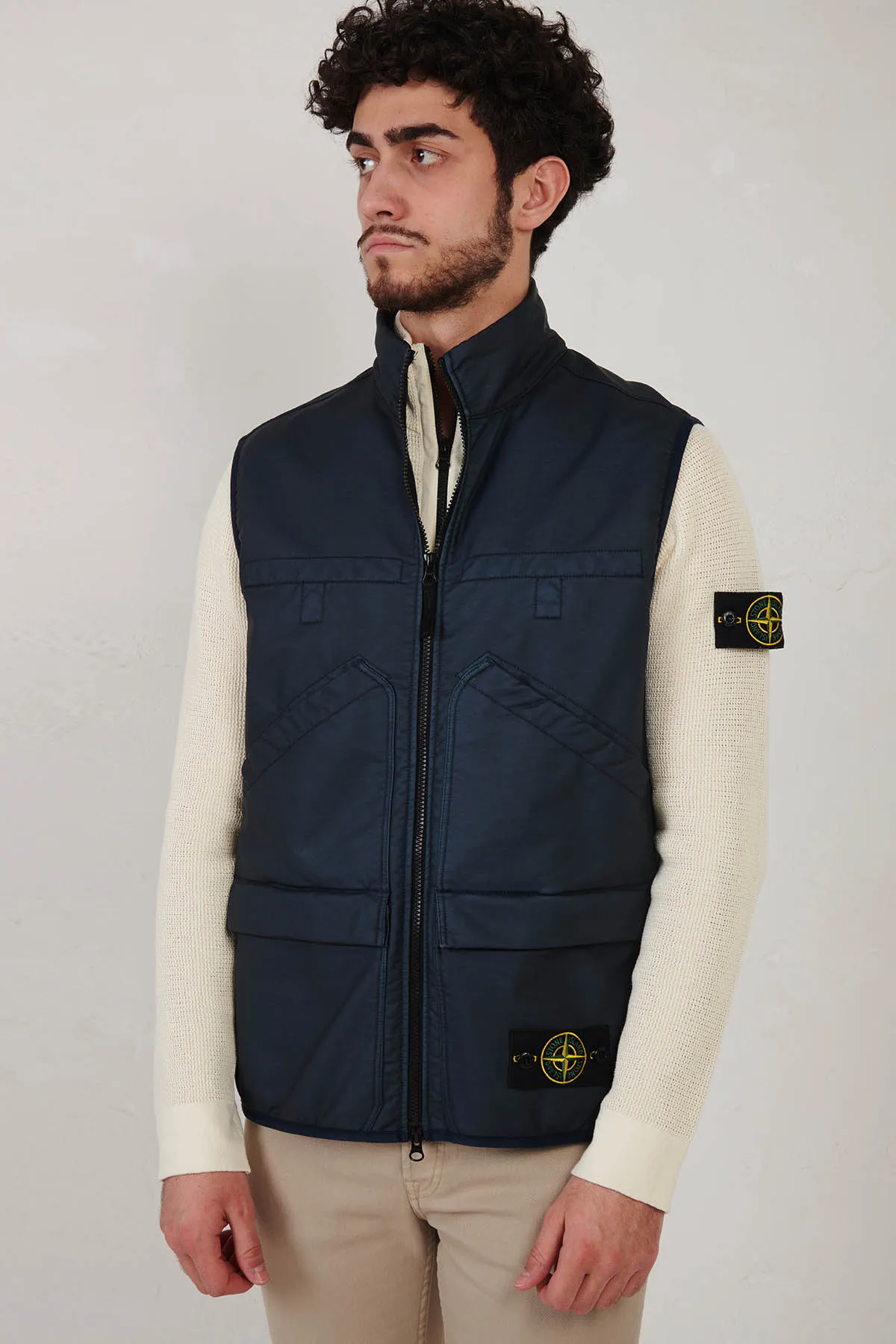 STONE ISLAND gilet in felpa “MALFILE”