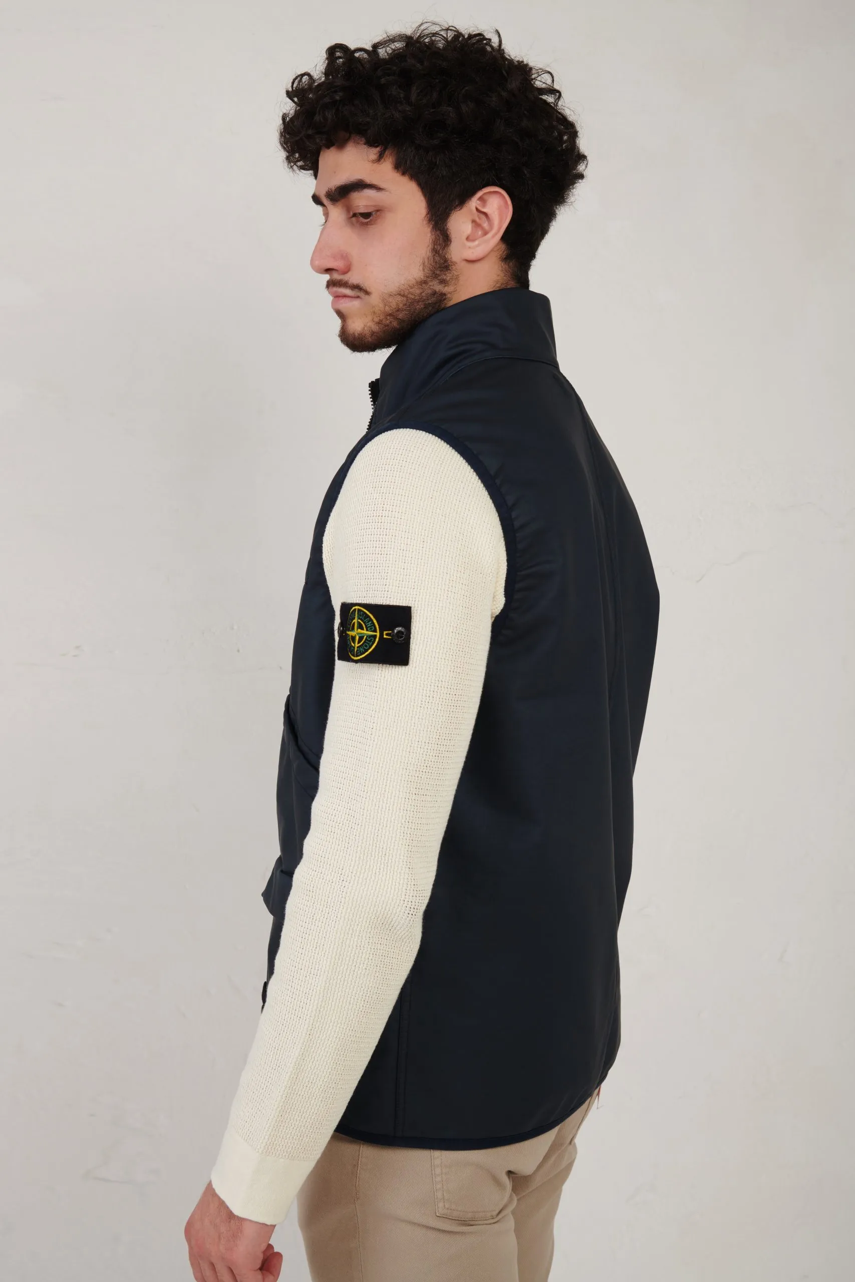 STONE ISLAND gilet in felpa “MALFILE”