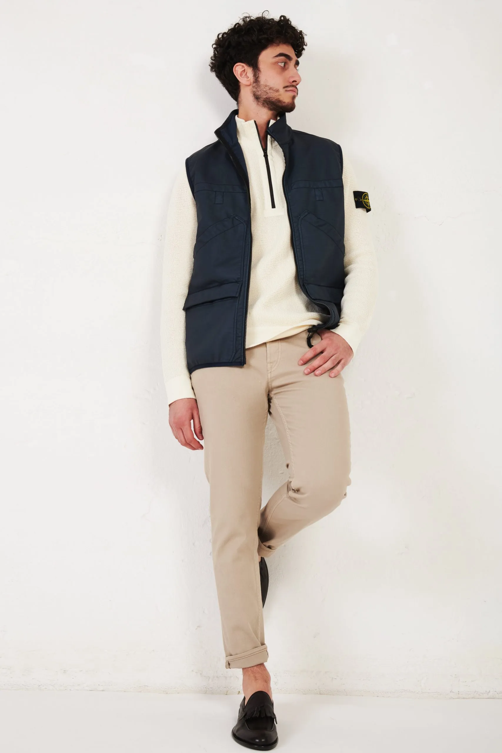 STONE ISLAND gilet in felpa “MALFILE”