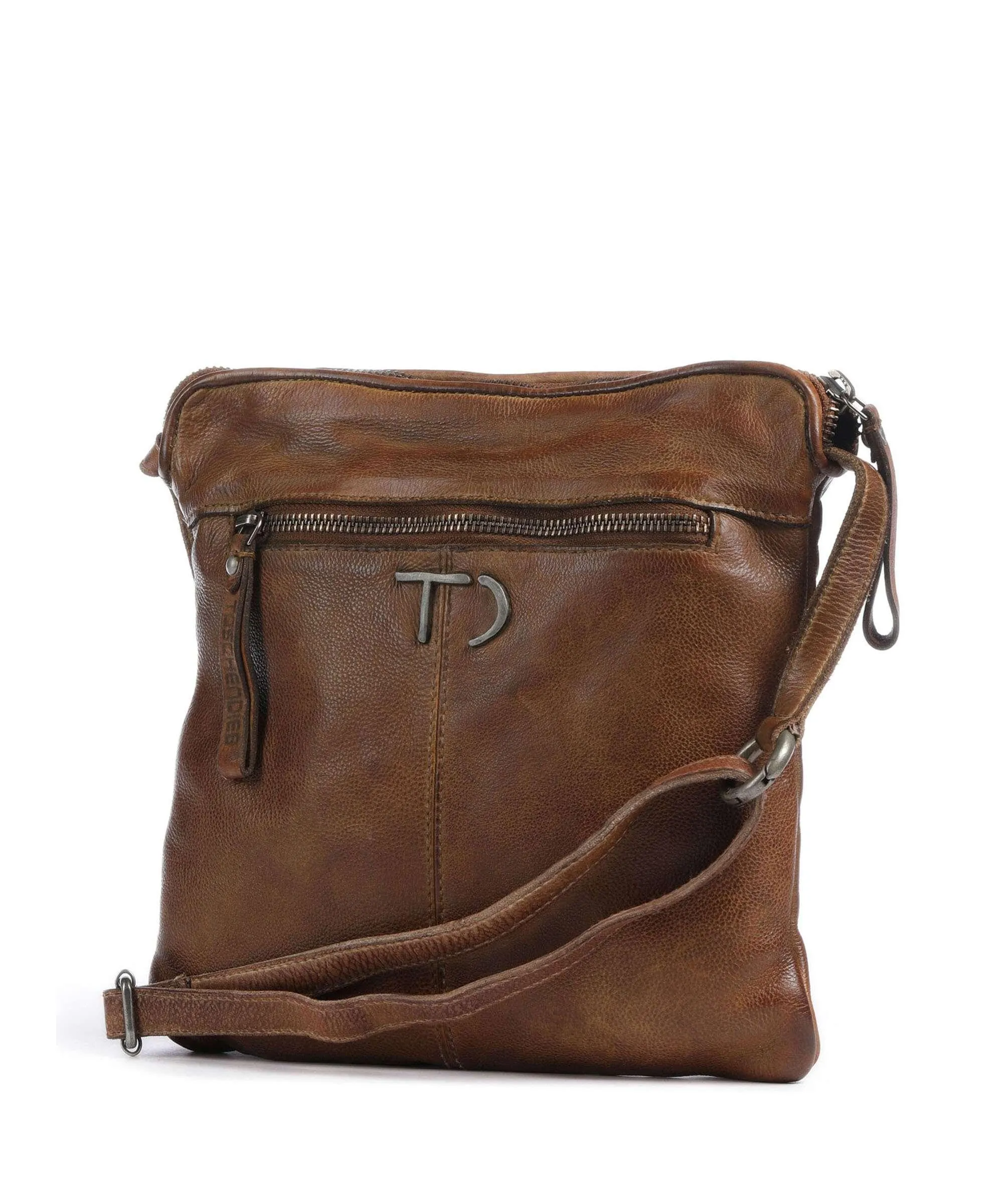  Taschendieb Wien Am Bauernmarkt 5 Borsa a tracolla pelle di vacchetta grana marrone  