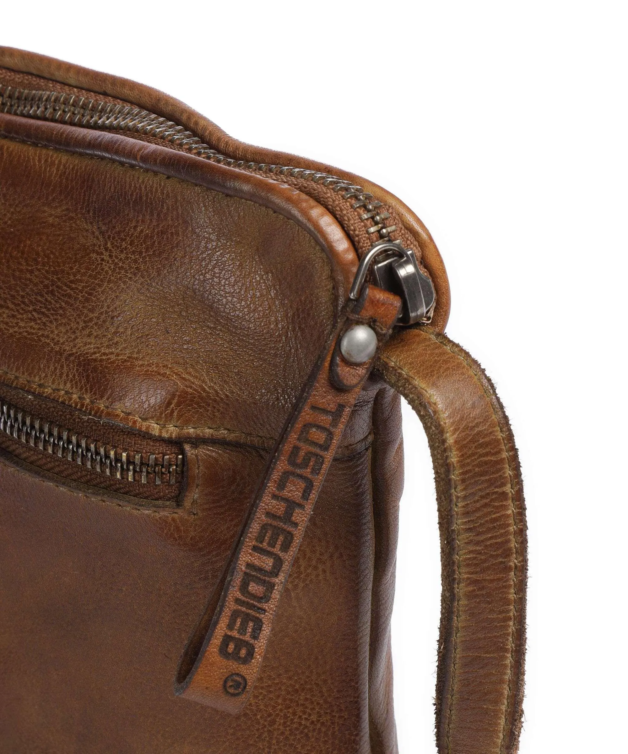  Taschendieb Wien Am Bauernmarkt 5 Borsa a tracolla pelle di vacchetta grana marrone  