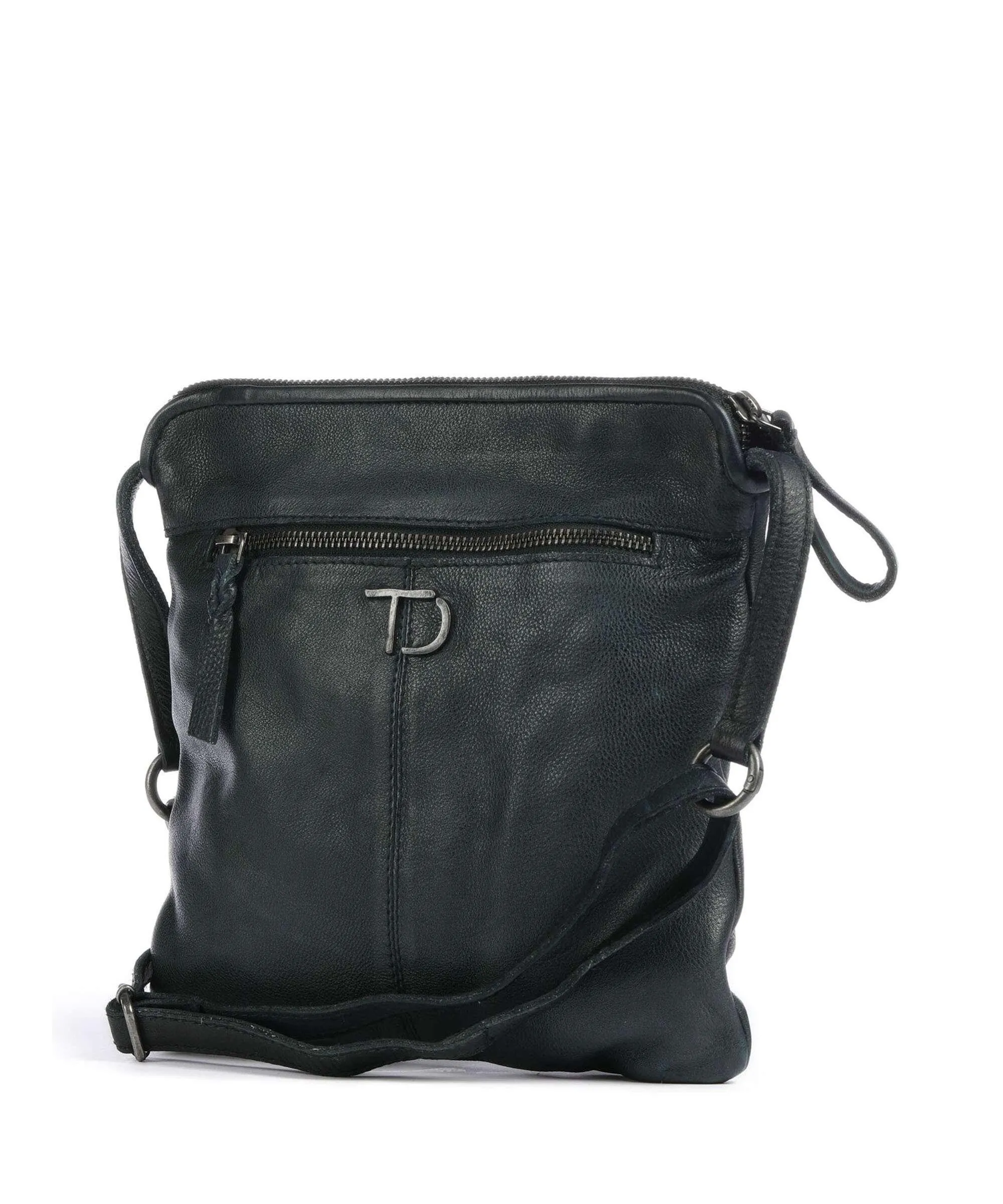  Taschendieb Wien Marxergasse 4 Borsa a tracolla pelle di vacchetta grana verde scuro  