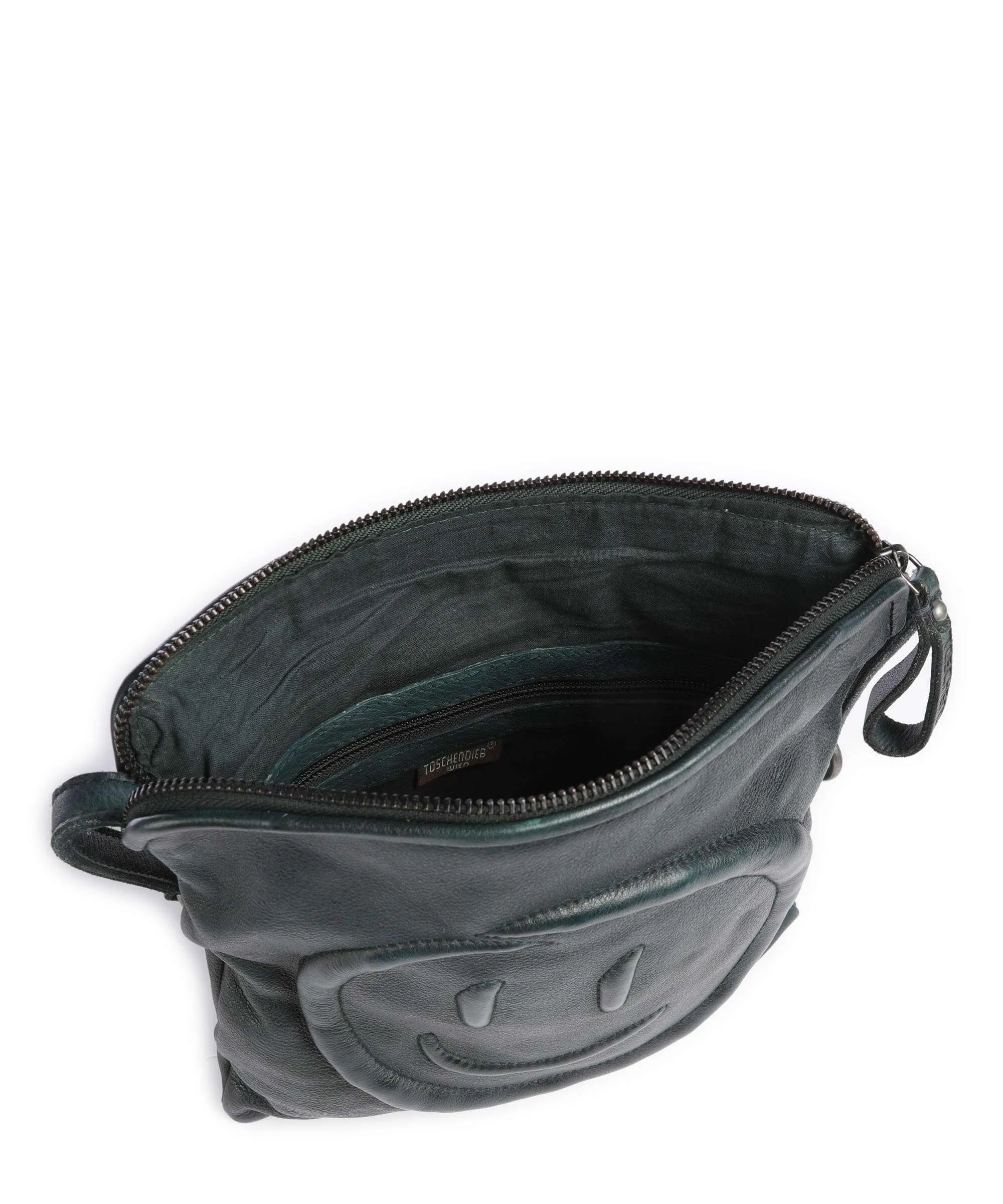  Taschendieb Wien Marxergasse 4 Borsa a tracolla pelle di vacchetta grana verde scuro  