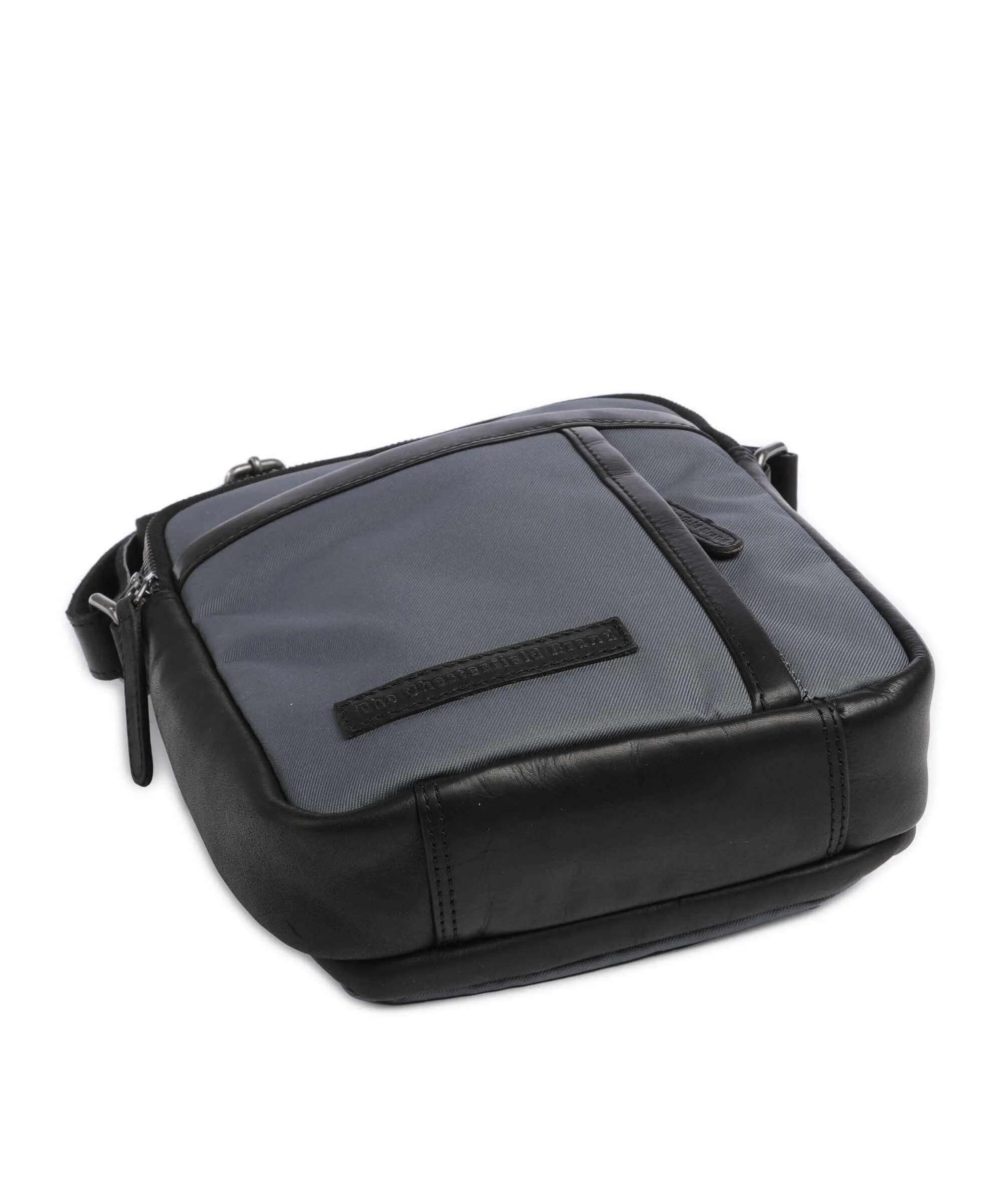  The Chesterfield Brand Fusion Arendal Borsa a tracolla nylon, pelle grigio-verde  