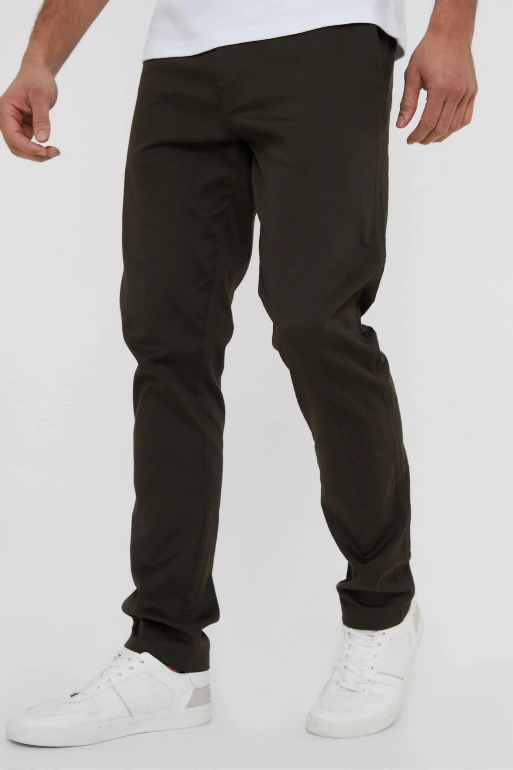 Threadbare - Pantaloni chino elasticizzati Vestibilità attillata / Slim in cotone