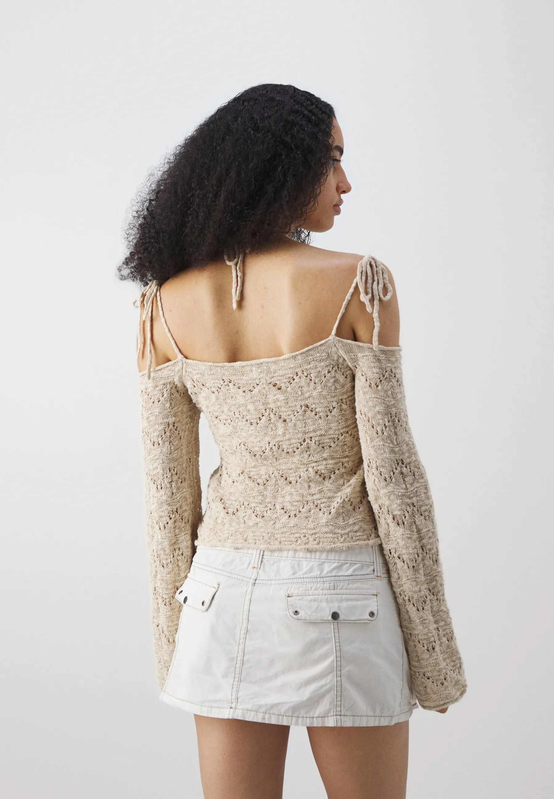 TIE SHOULDER POINTELLE - Maglione