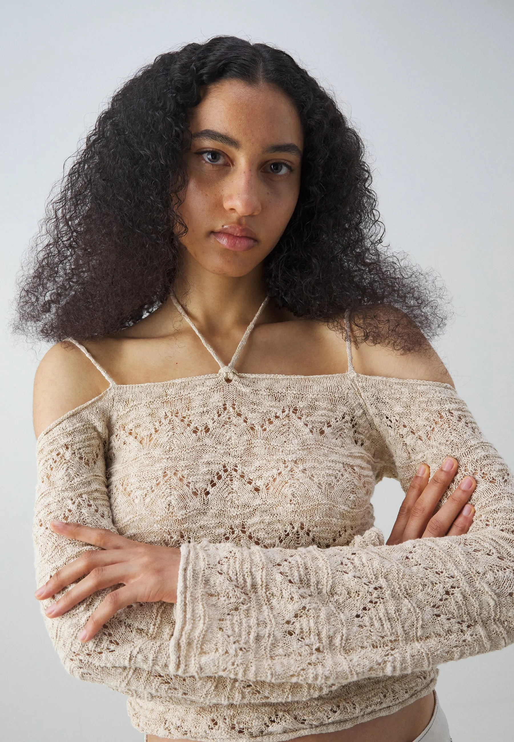 TIE SHOULDER POINTELLE - Maglione