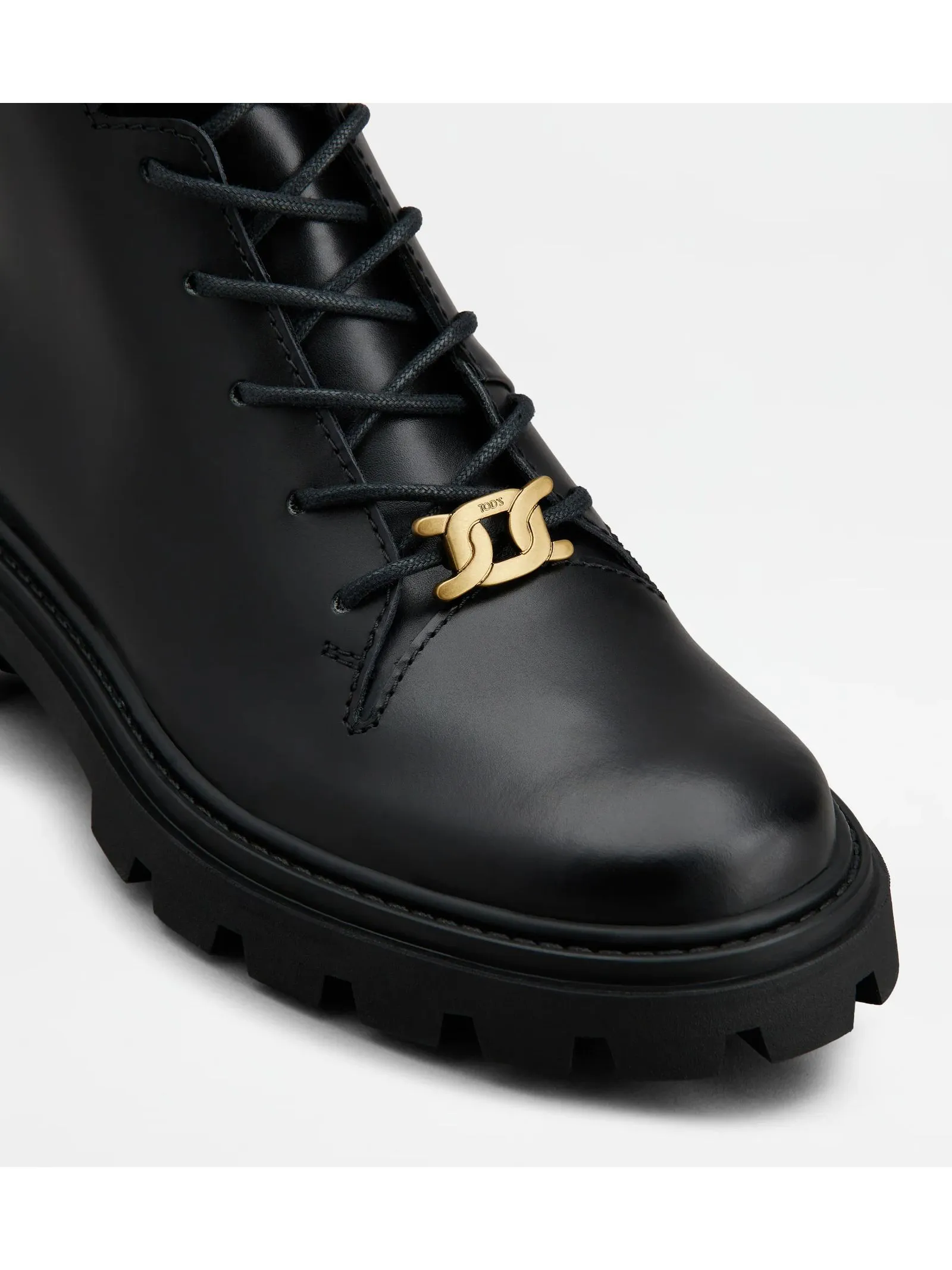 TOD'S Calzature,Stivaletti Anfibio in Pelle nera 