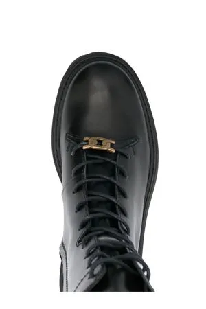 TOD'S Calzature,Stivaletti Anfibio in Pelle nera 