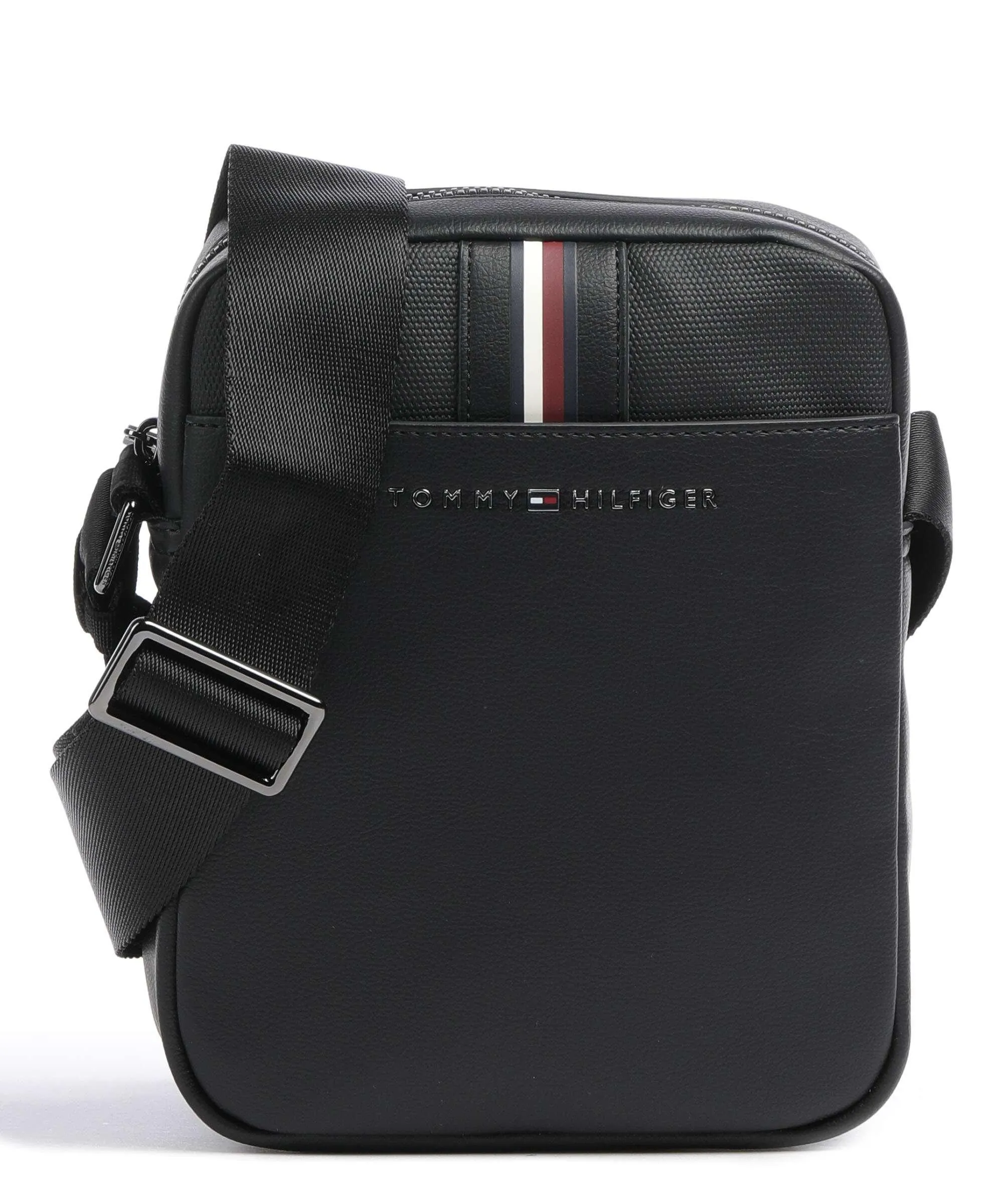  Tommy Hilfiger TH Corporate Borsa a tracolla pelle sintetica nero  