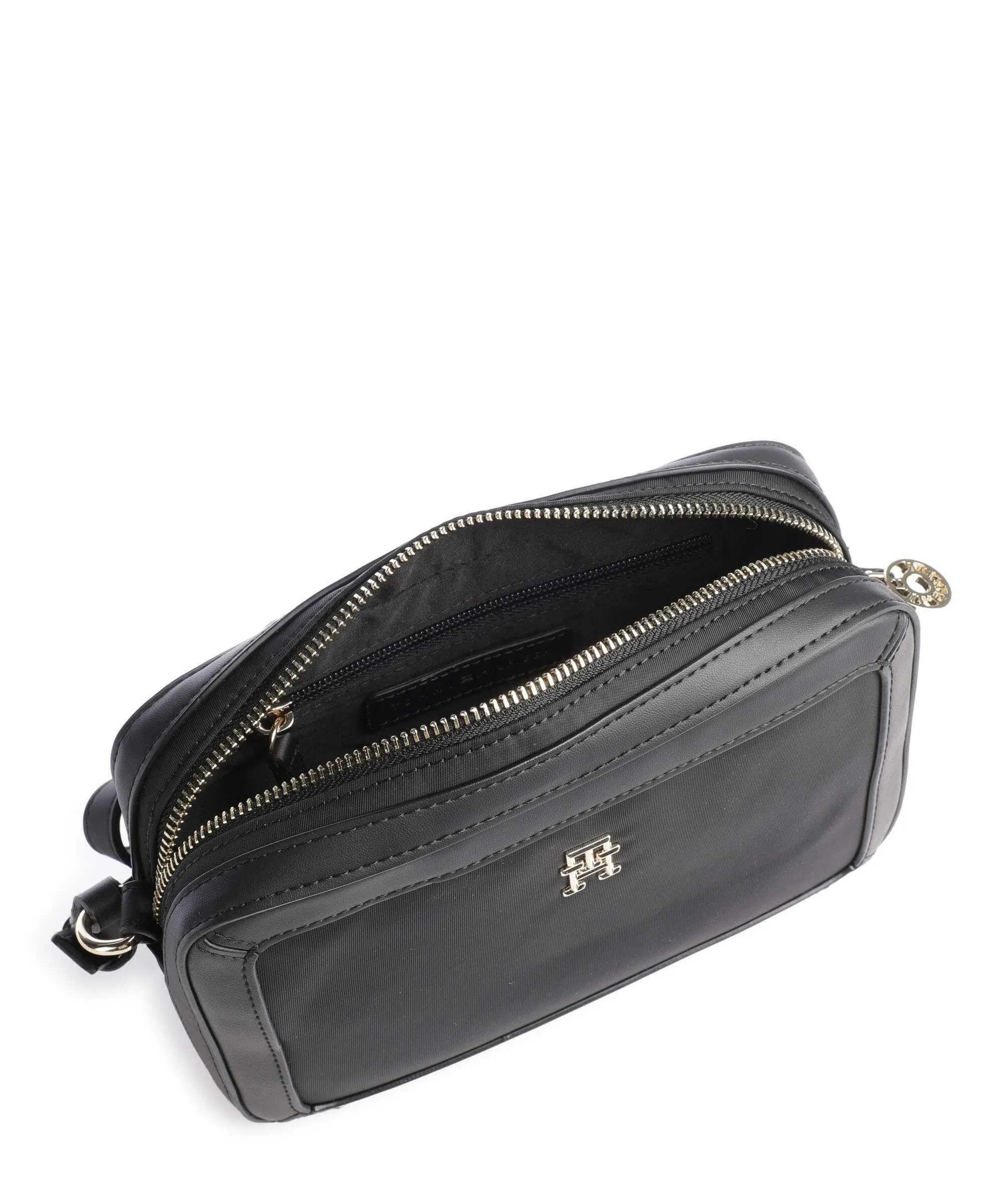  Tommy Hilfiger TH Essential Borsa a tracolla poliestere nero  