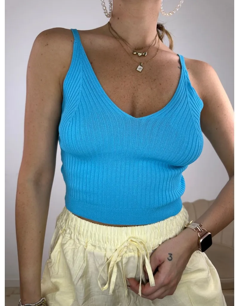 TOP FILO GIULY TURCHESE