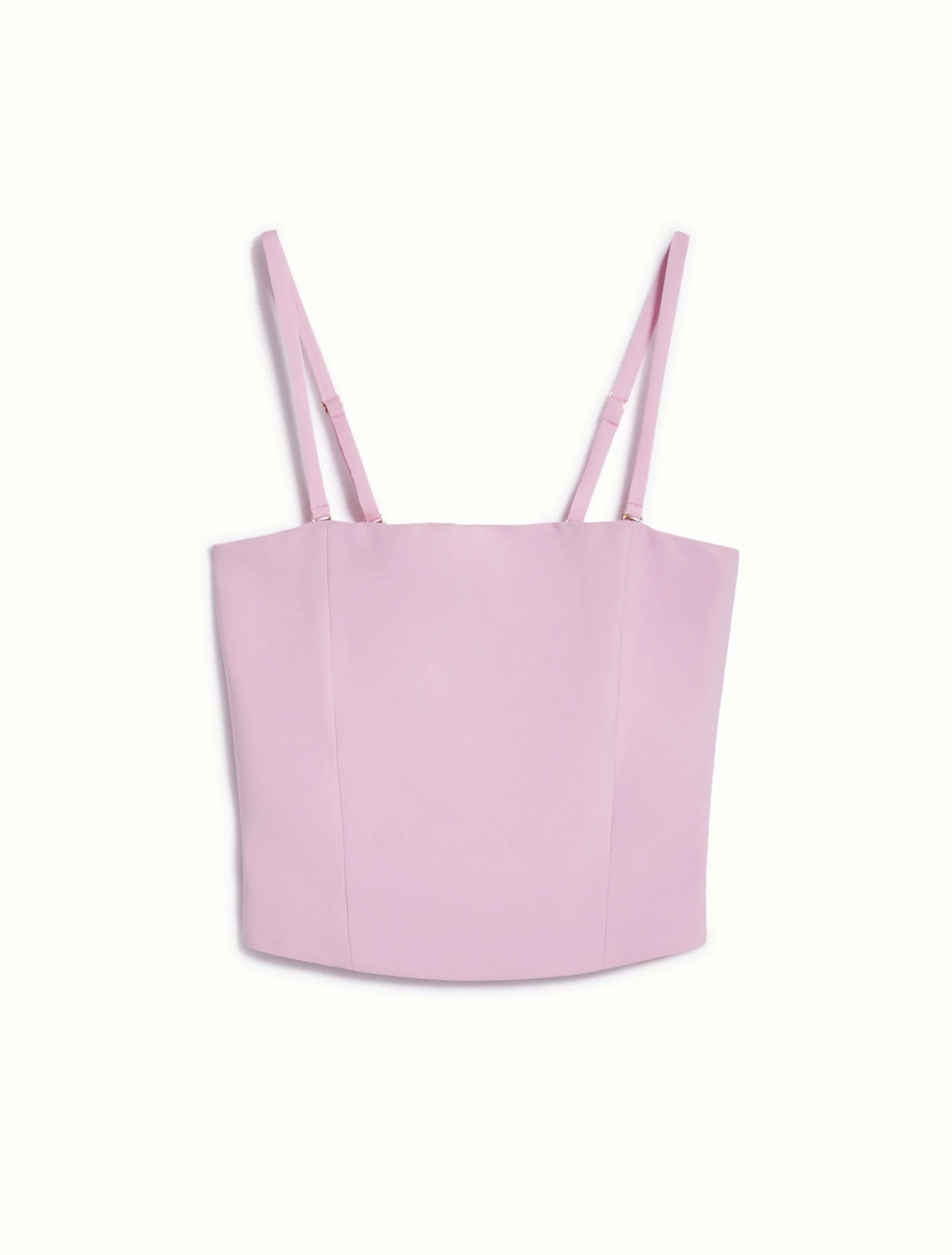 Top Sartoriale in Cady / Pink