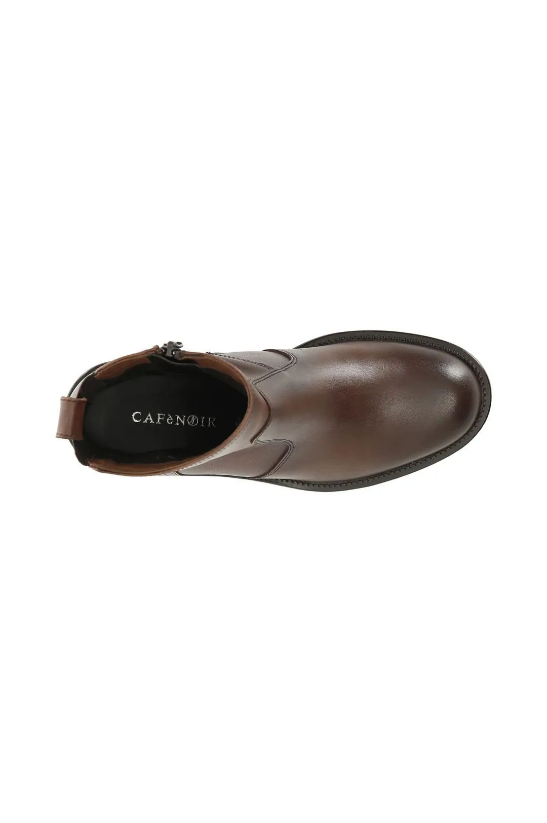 tronchetto donna in pelle marrone