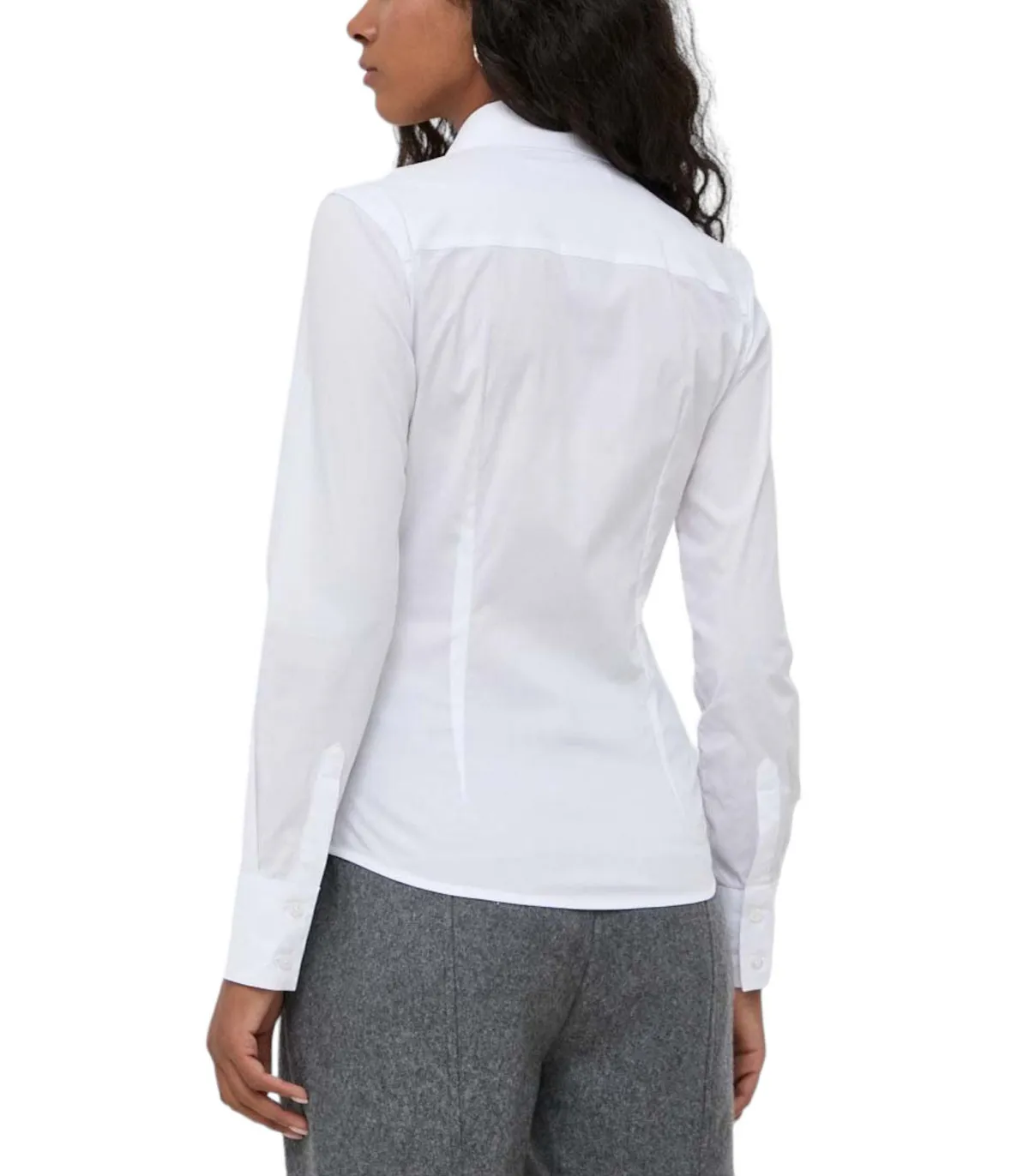 Trussardi Donna Camicia Manica lunga Stretch Popeline