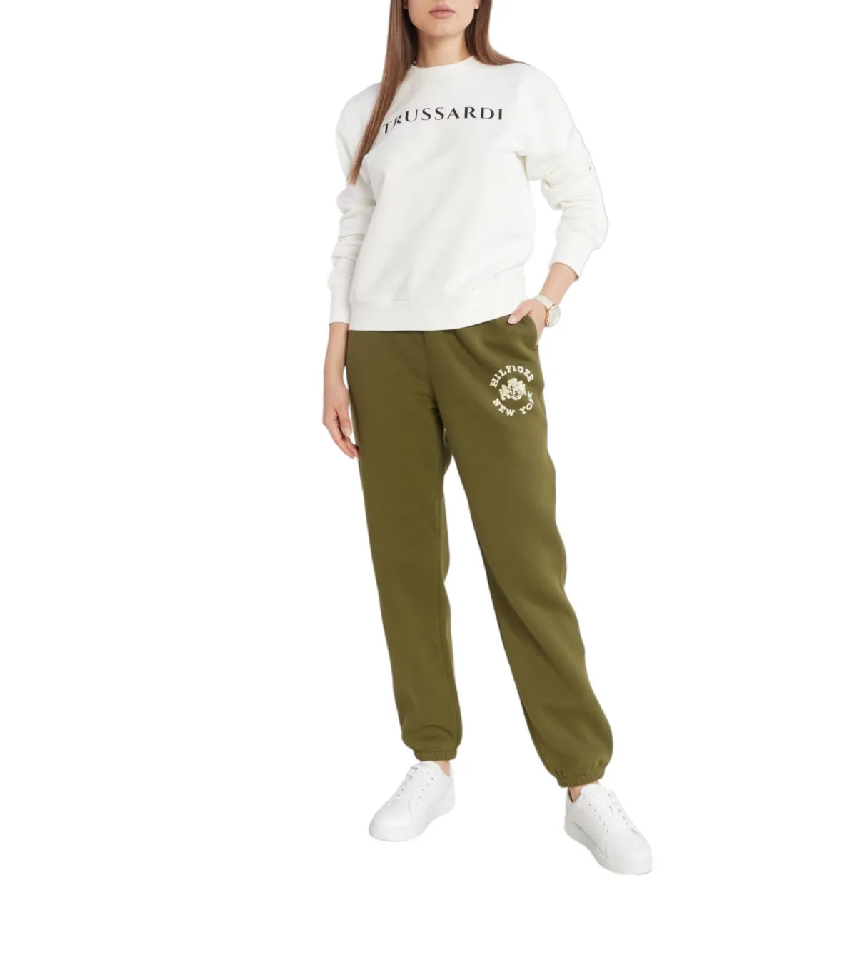 Trussardi Donna Felpa A Girocollo  Trussardi Print