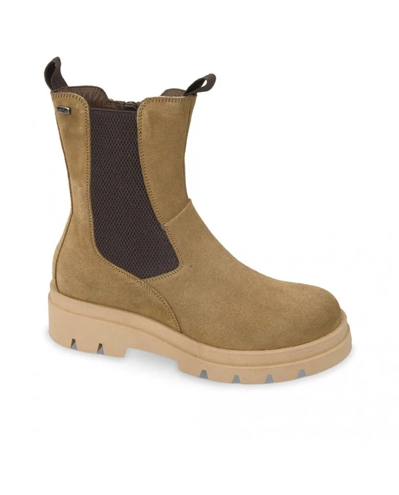 VALLEVERDE 49220 stivaletti beatles zip camoscio daino