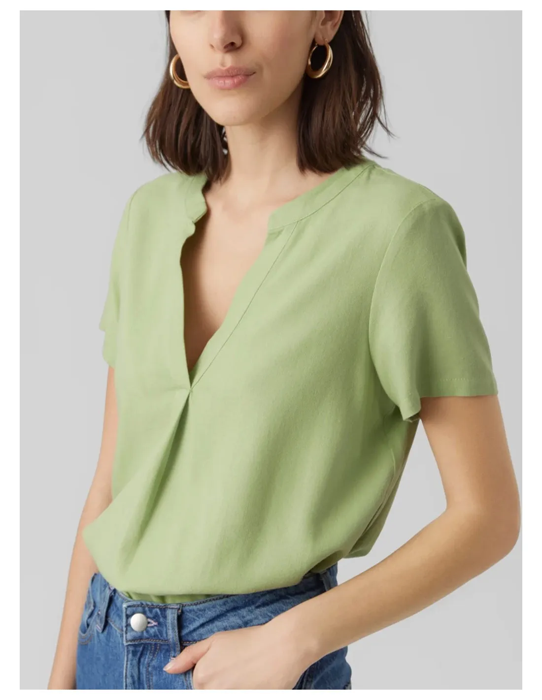 VERO MODA DONNA VMMYMILO SS TOP WVN GA