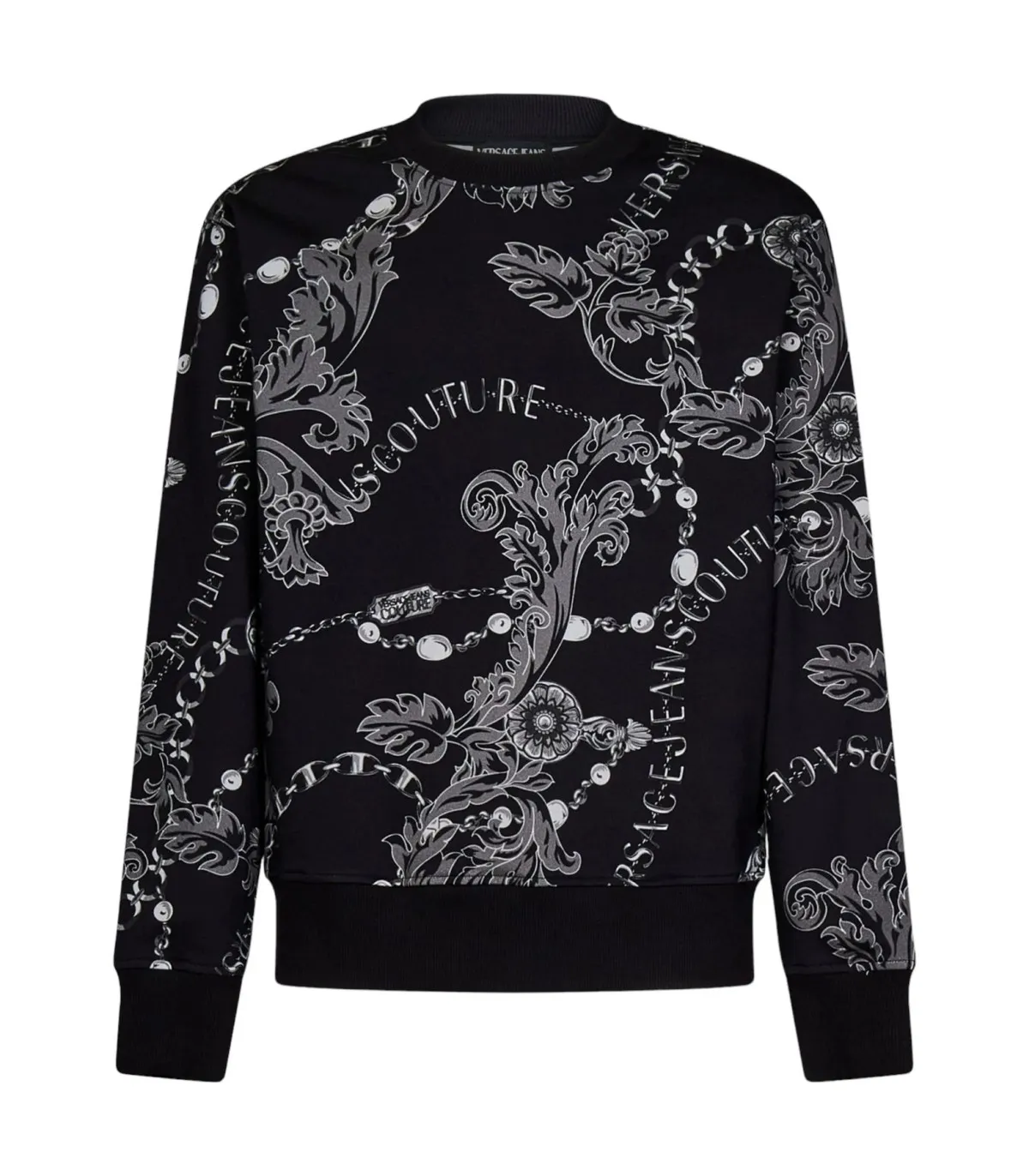 Versace Jeans Couture Uomo Felpa A Girocollo  Print