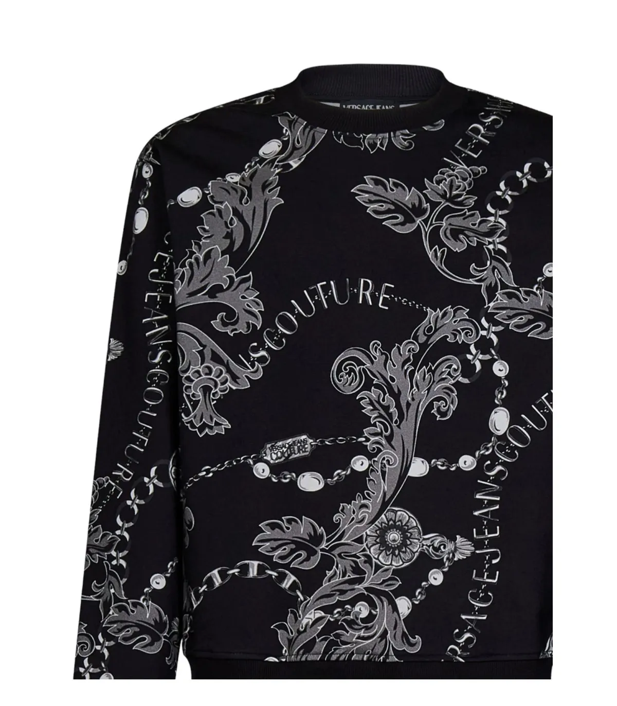Versace Jeans Couture Uomo Felpa A Girocollo  Print