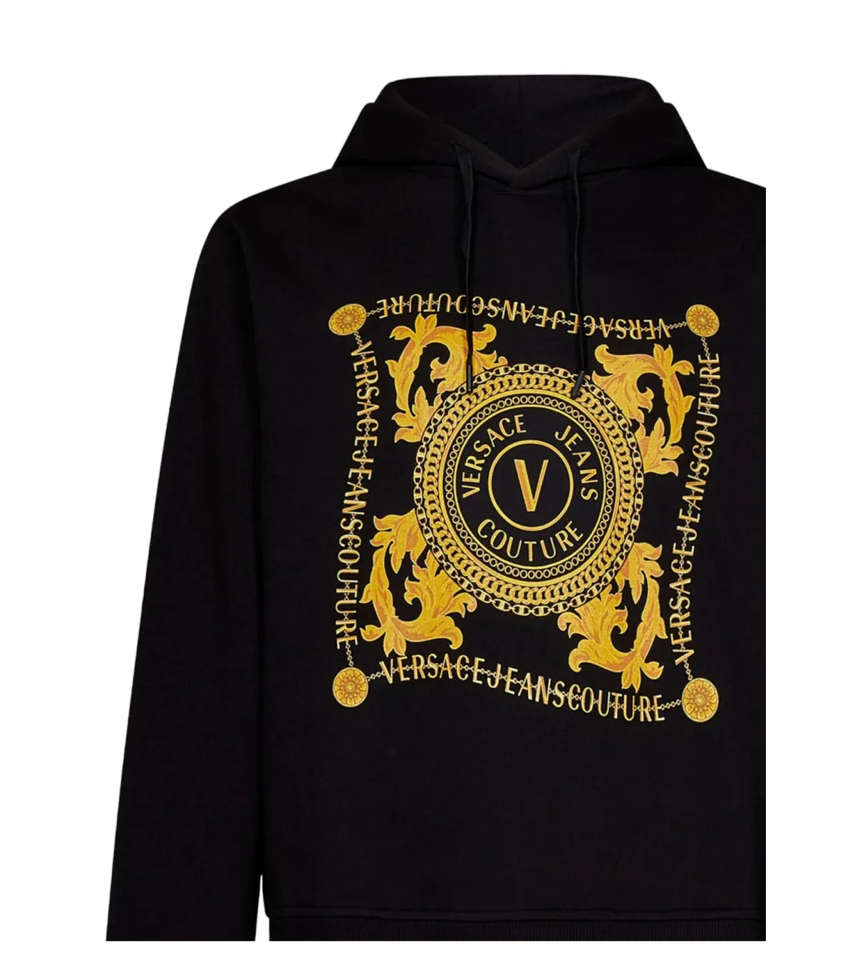 Versace Jeans Couture Uomo Felpa Con Cappuccio  Foulard