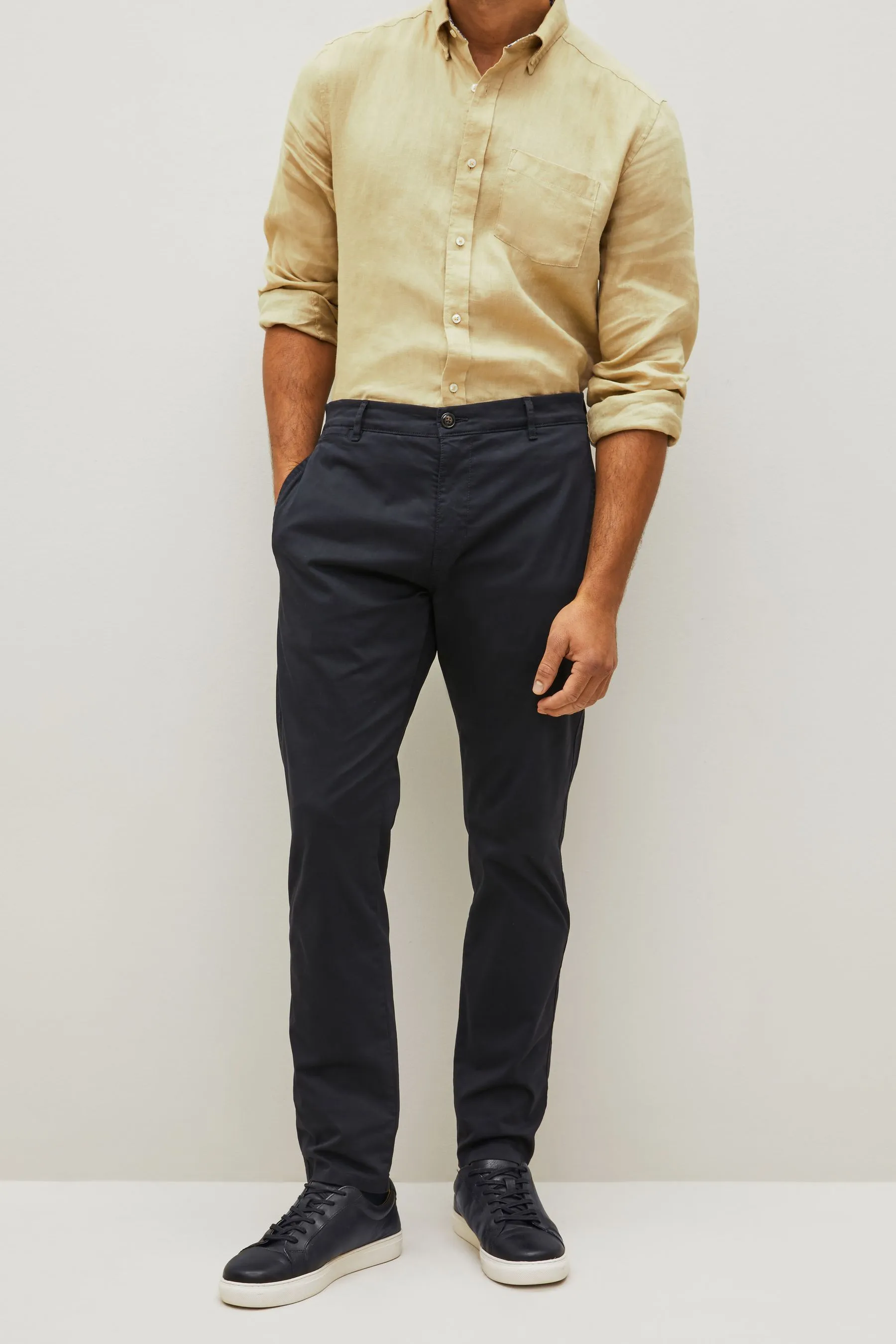 Vestibilità attillata / Slim Premium - Pantaloni chino Pantaloni elasticizzato battato