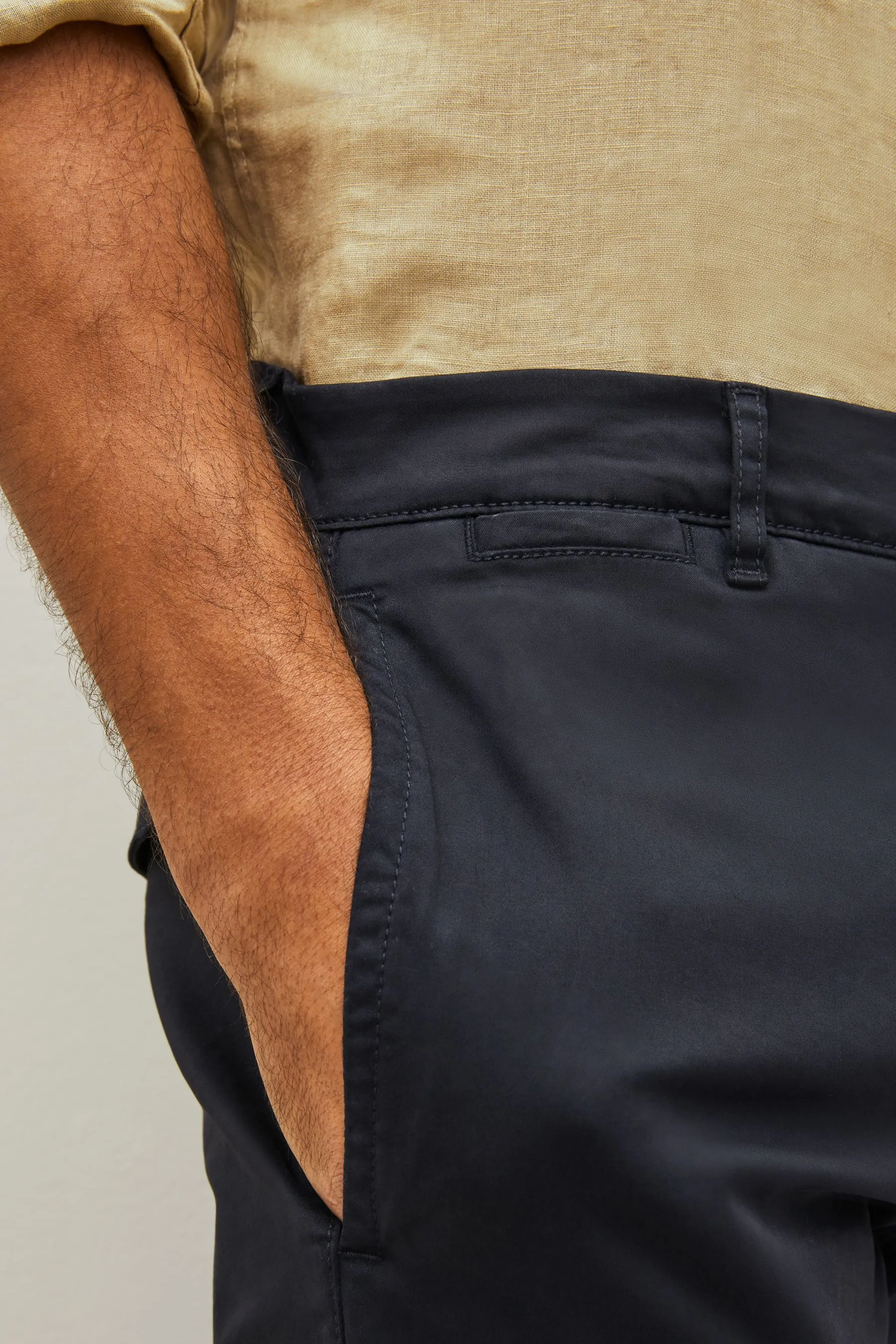 Vestibilità attillata / Slim Premium - Pantaloni chino Pantaloni elasticizzato battato