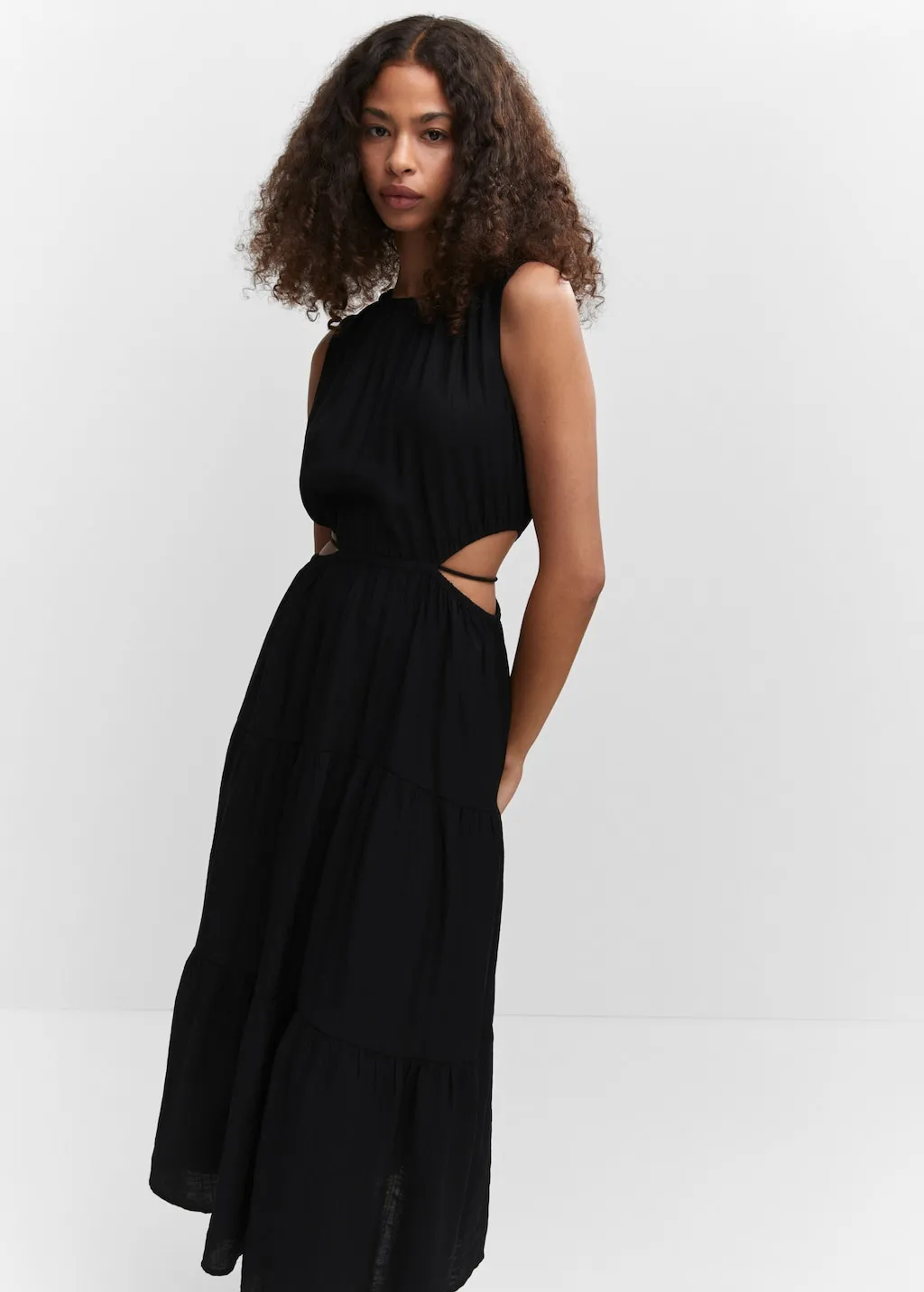 Vestito ampio spacchi