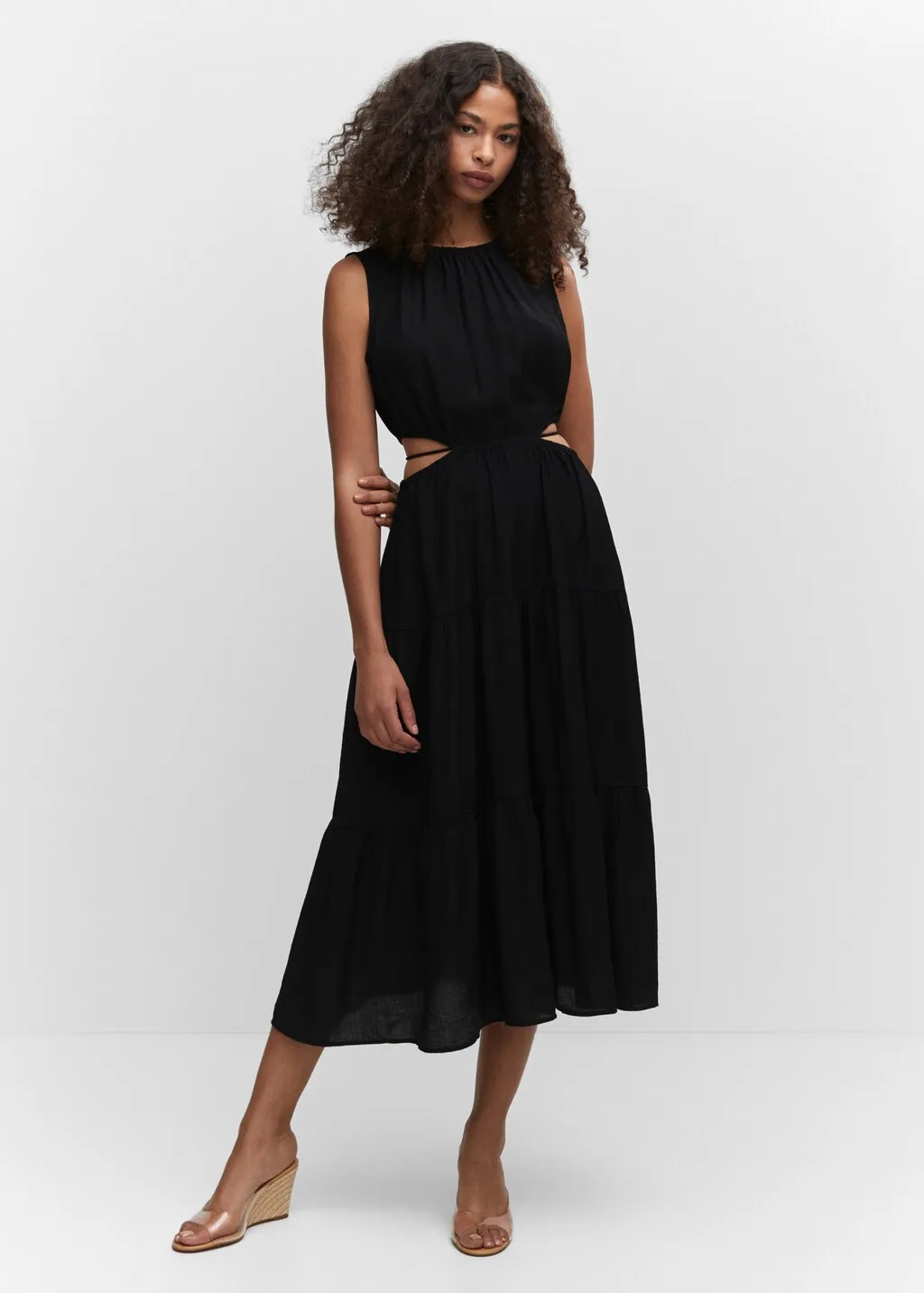 Vestito ampio spacchi