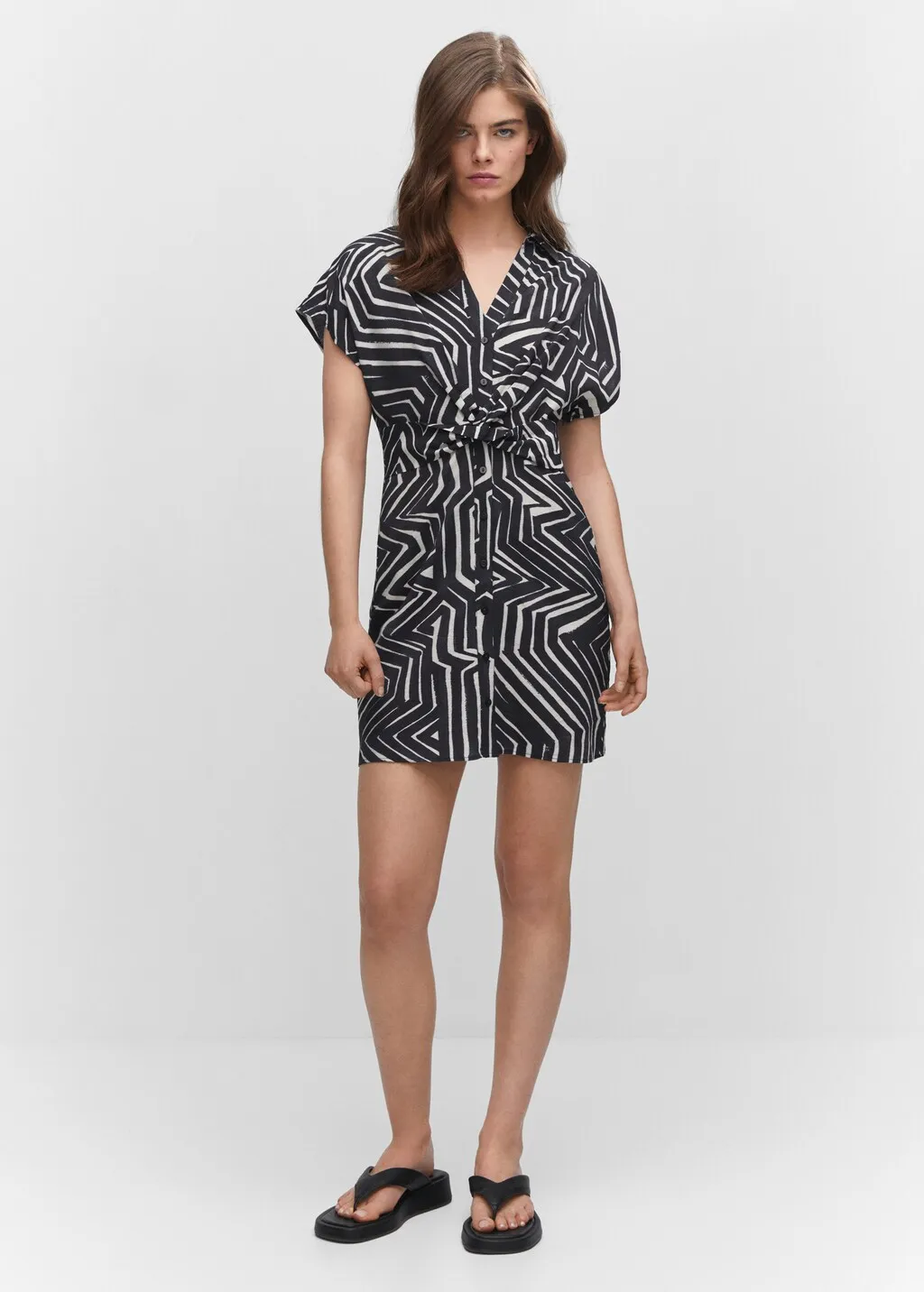 Vestito camicione tropicale