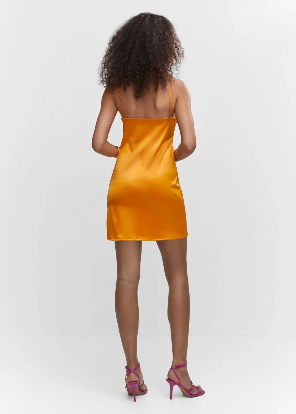 Vestito corto satinato