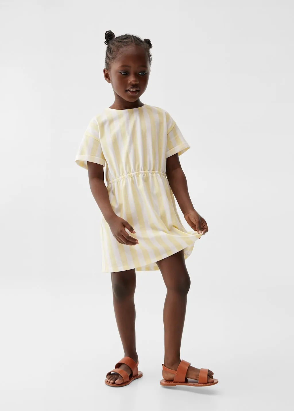 Vestito cotone righe