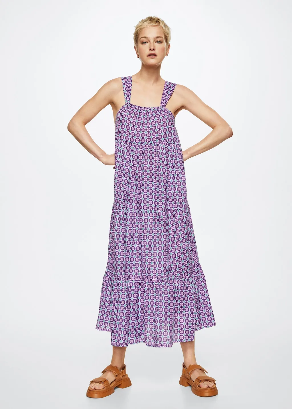 Vestito cotone stampato