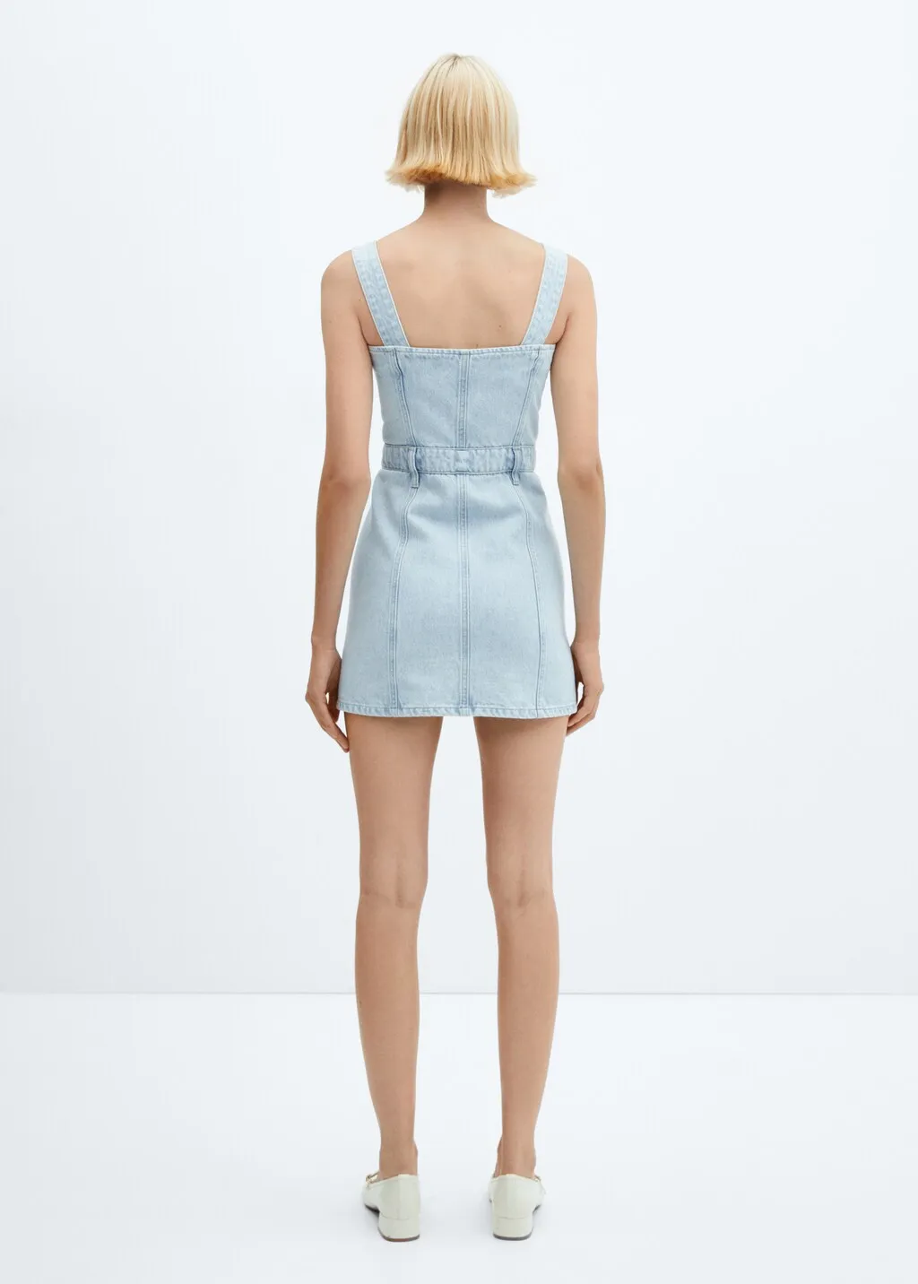 Vestito denim bottoni