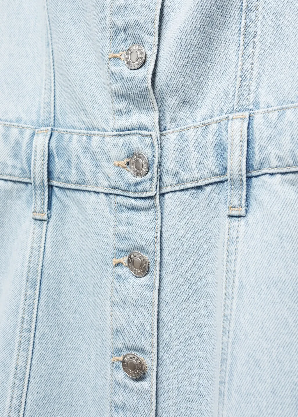 Vestito denim bottoni