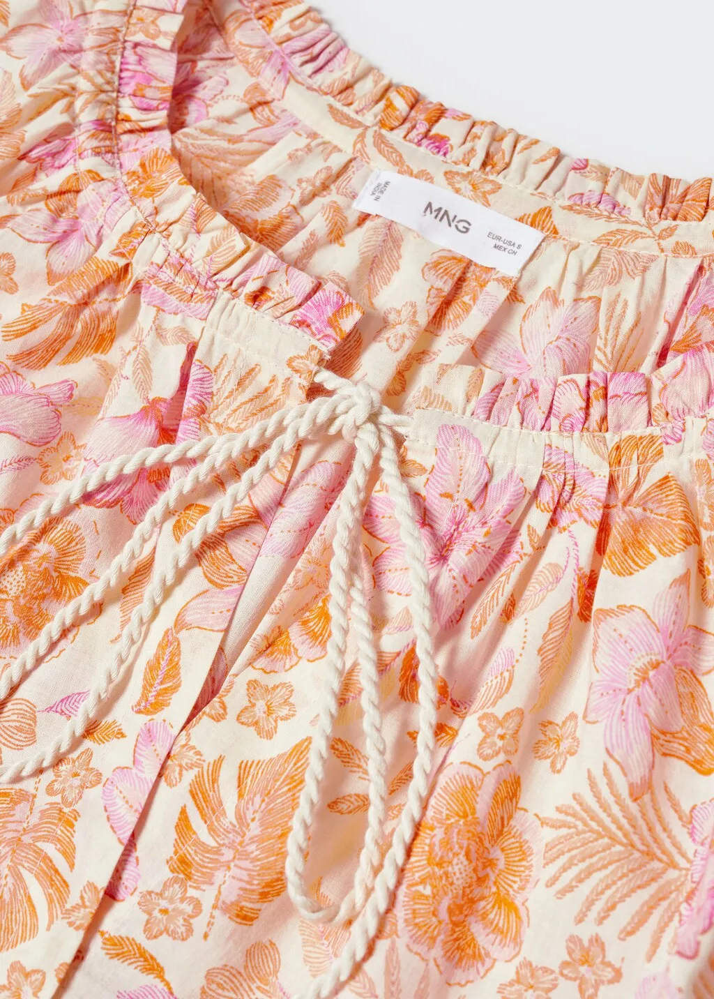 Vestito floreale laccio