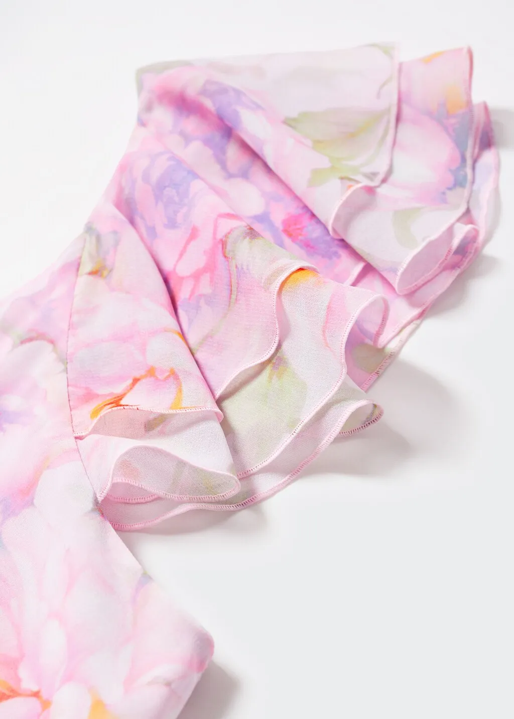 Vestito floreale volant