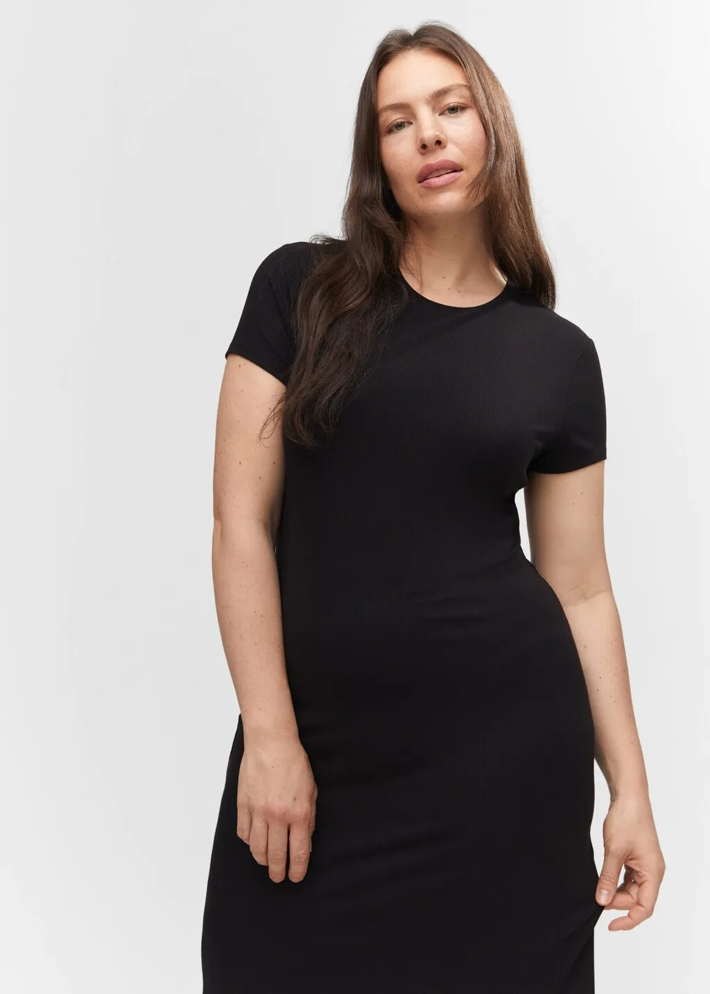 Vestito midi spacco