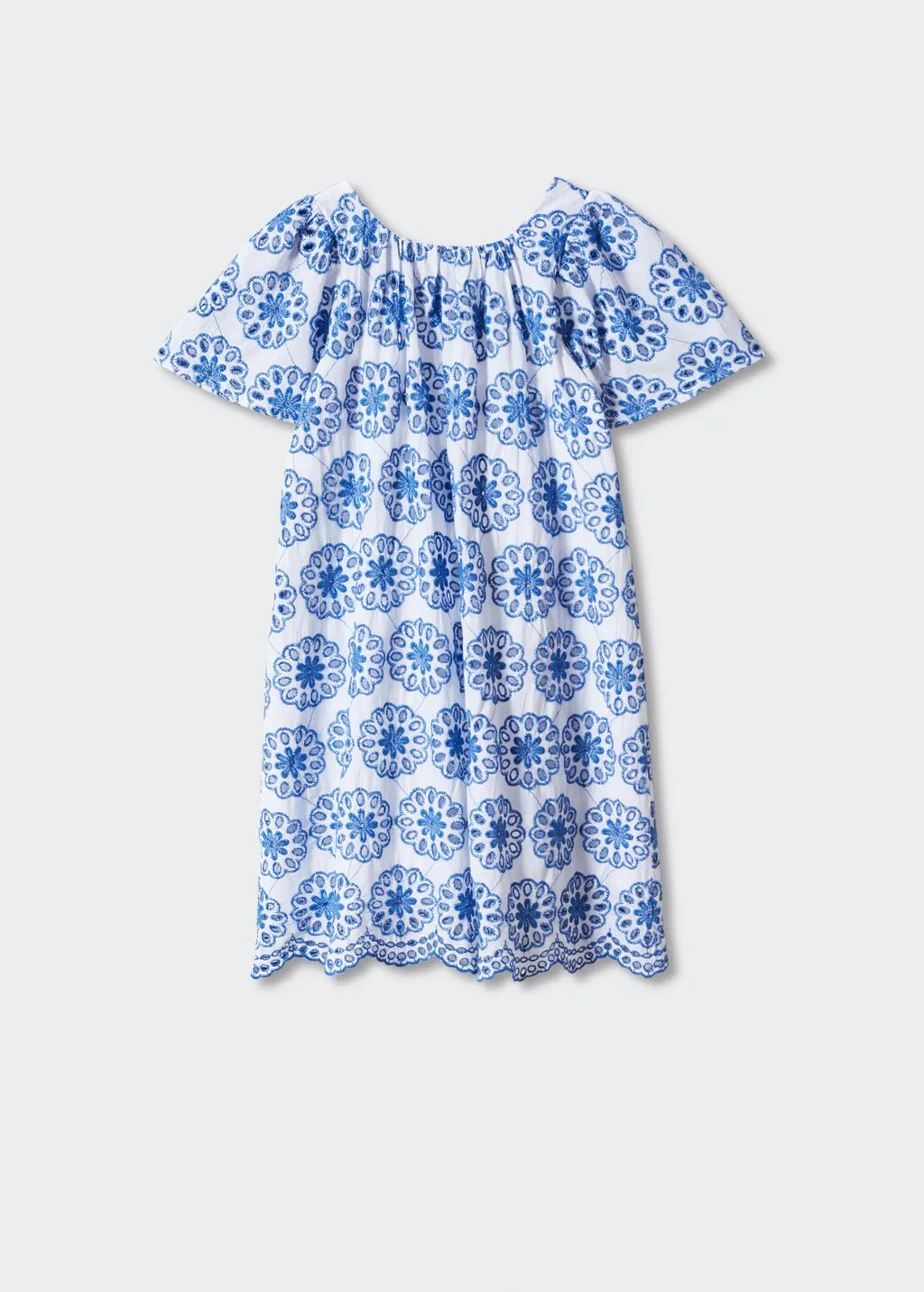 Vestito ricamo floreale